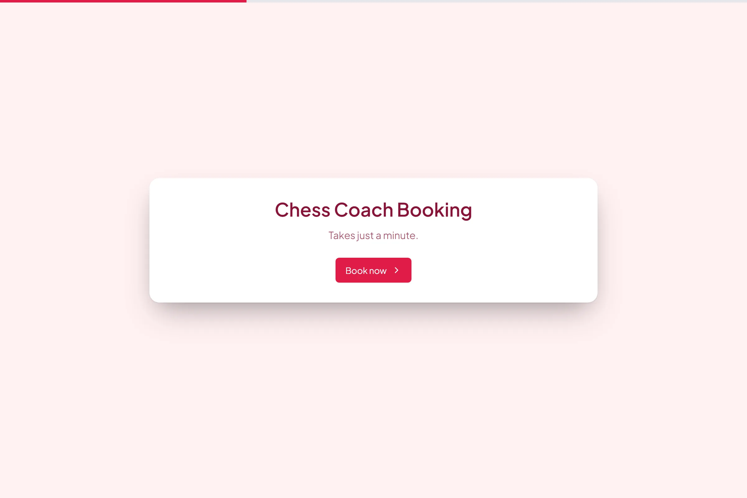 Chess Coach Booking template preview
