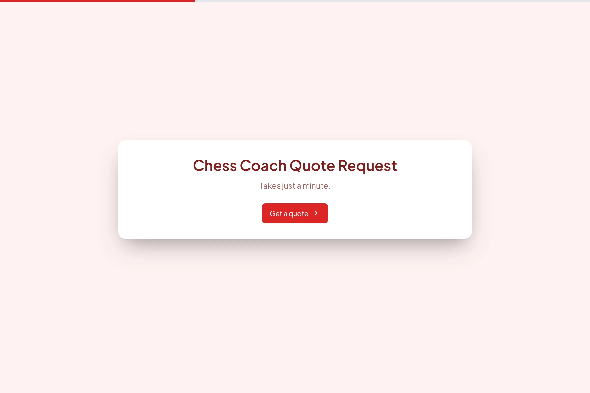 Chess Coach Quote Request template preview