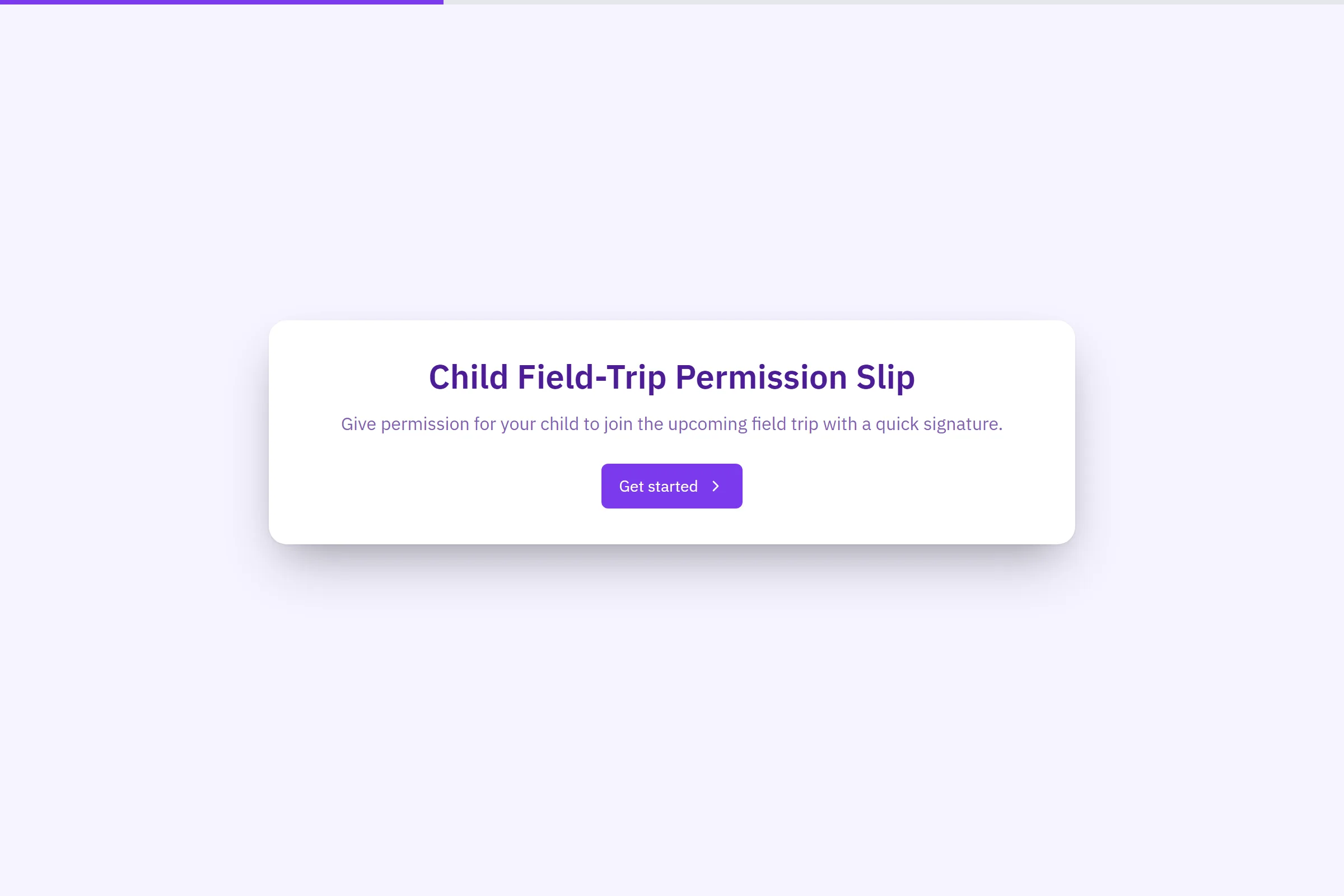Child Field-Trip Permission Slip template preview