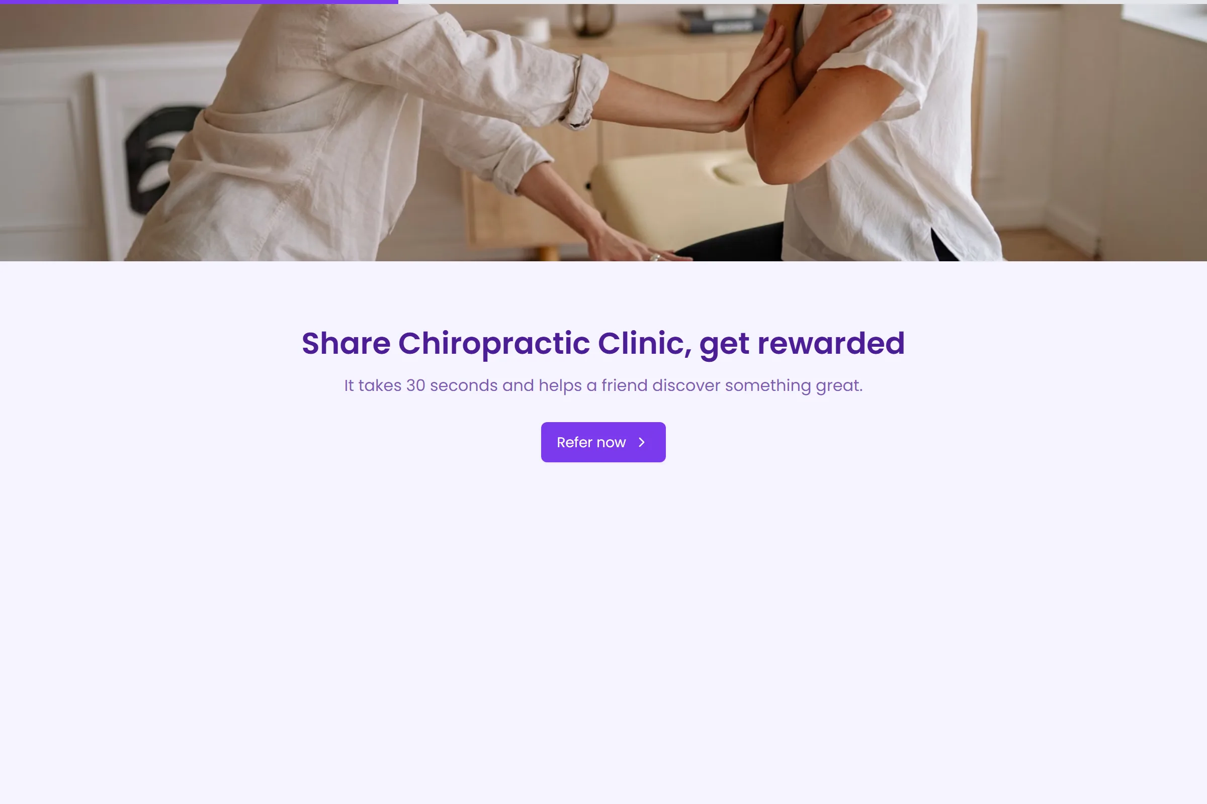 Chiropractic Clinic Referral Form template preview