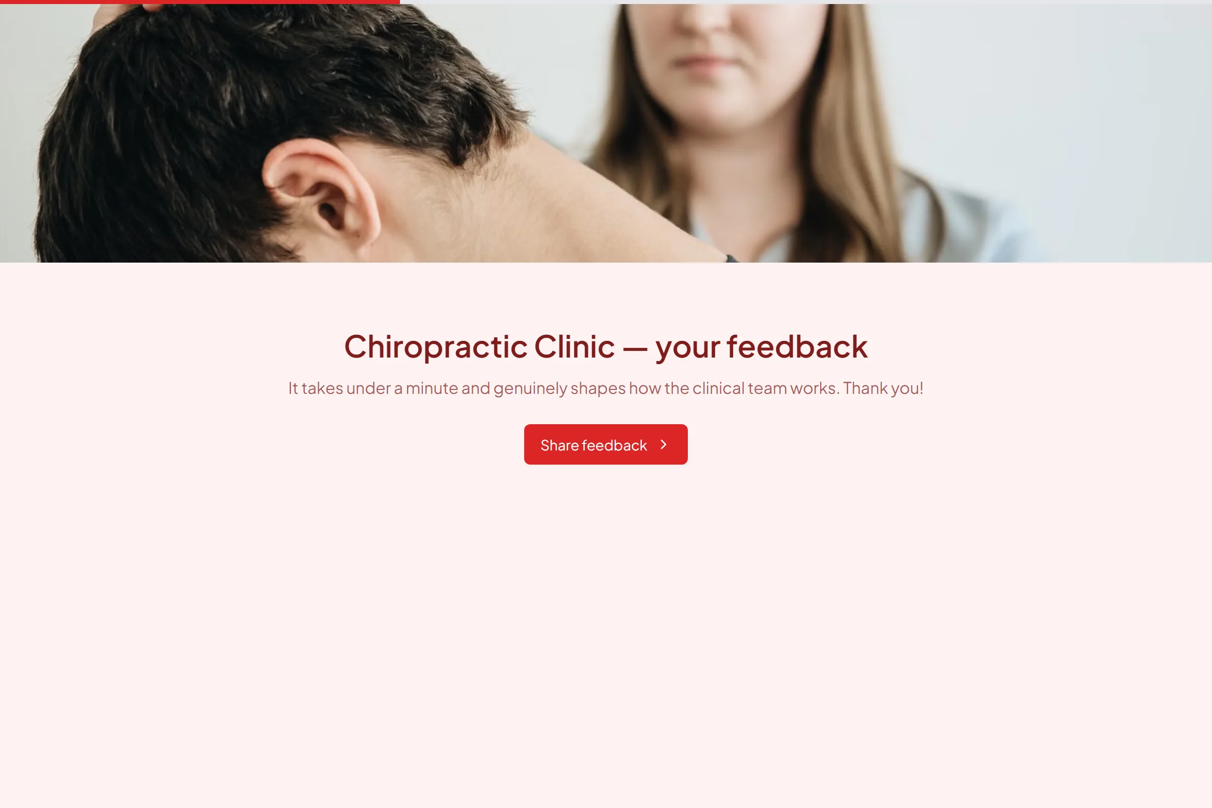 Chiropractic Clinic Satisfaction Survey template preview