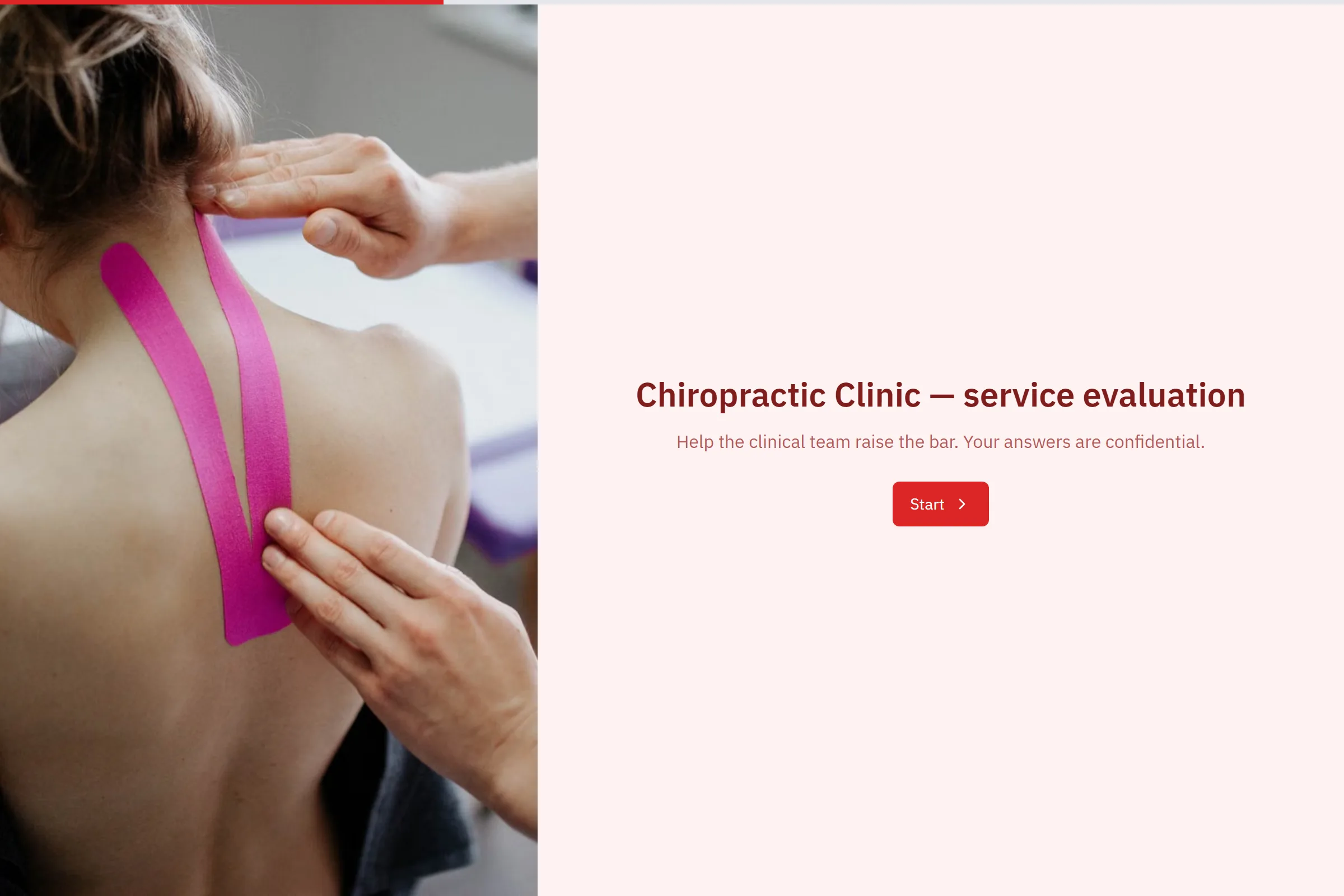 Chiropractic Clinic Service Evaluation template preview