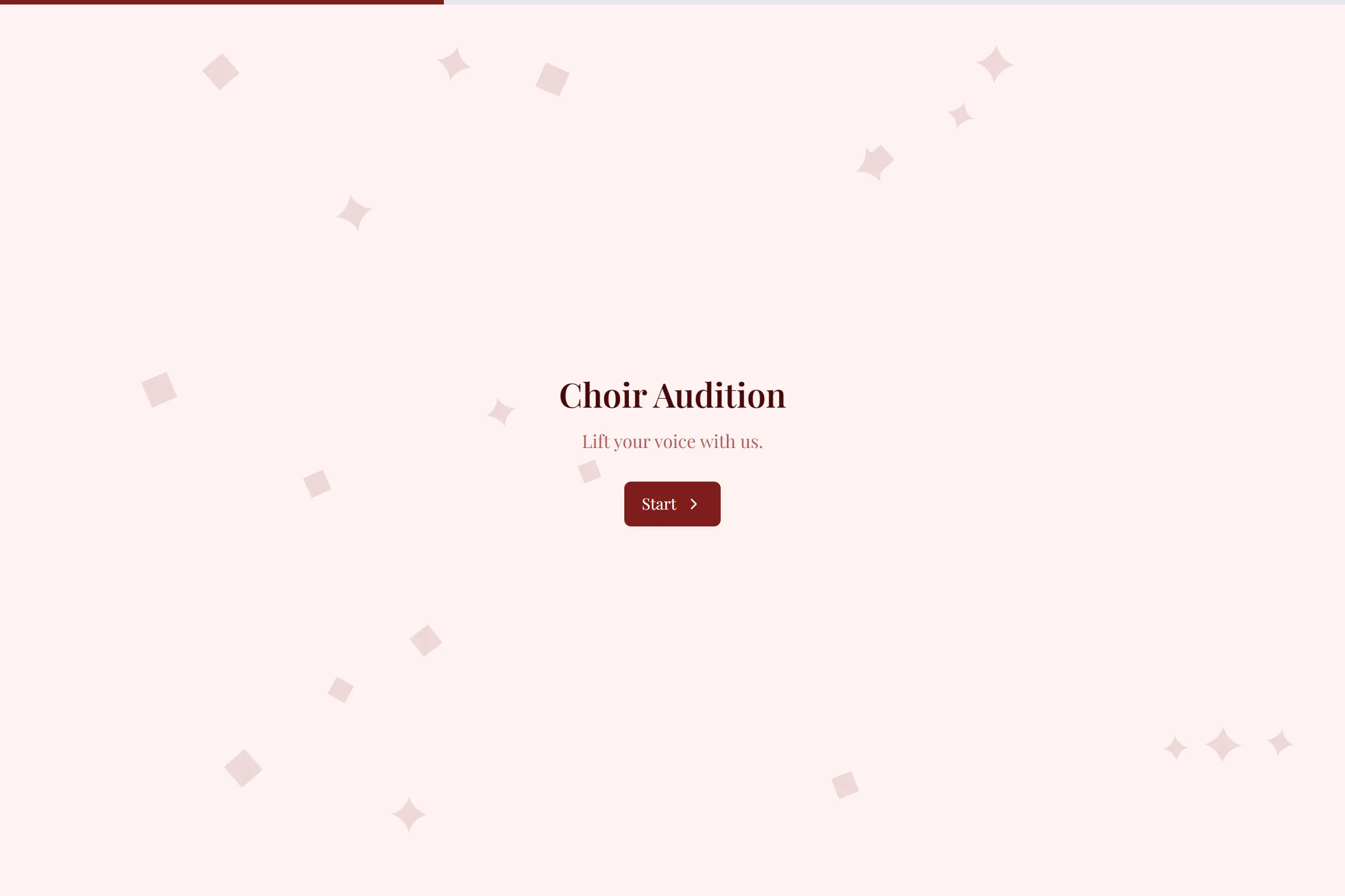 Choir Audition template preview
