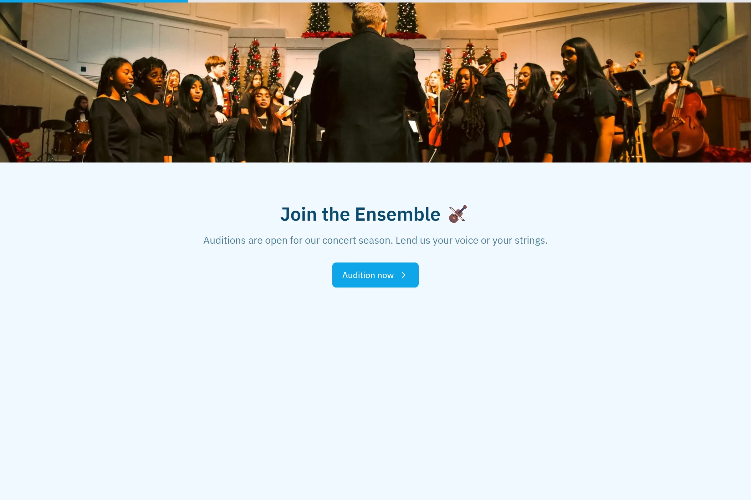 Choir & Orchestra Audition template preview
