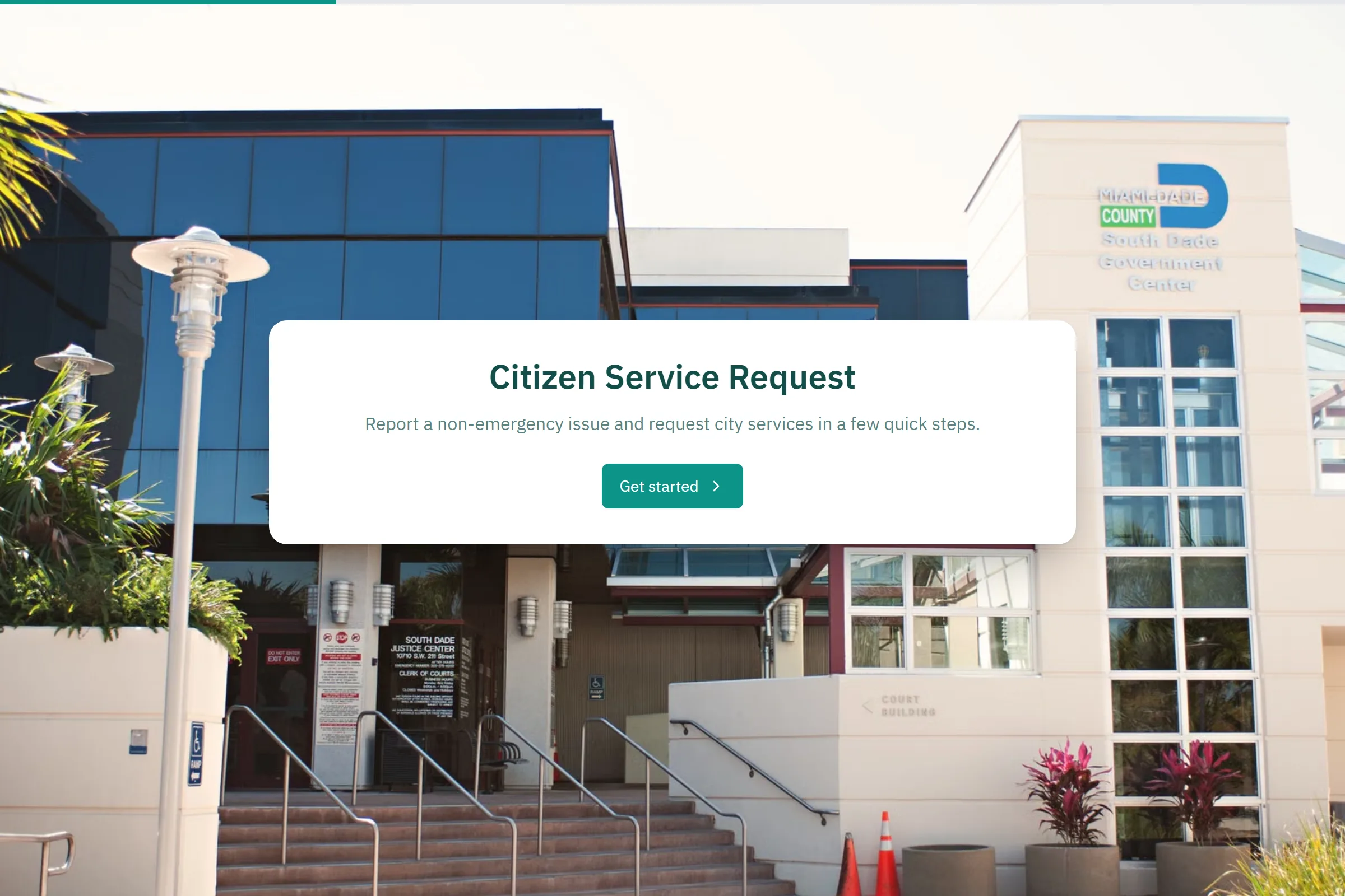 Citizen Service Request template preview