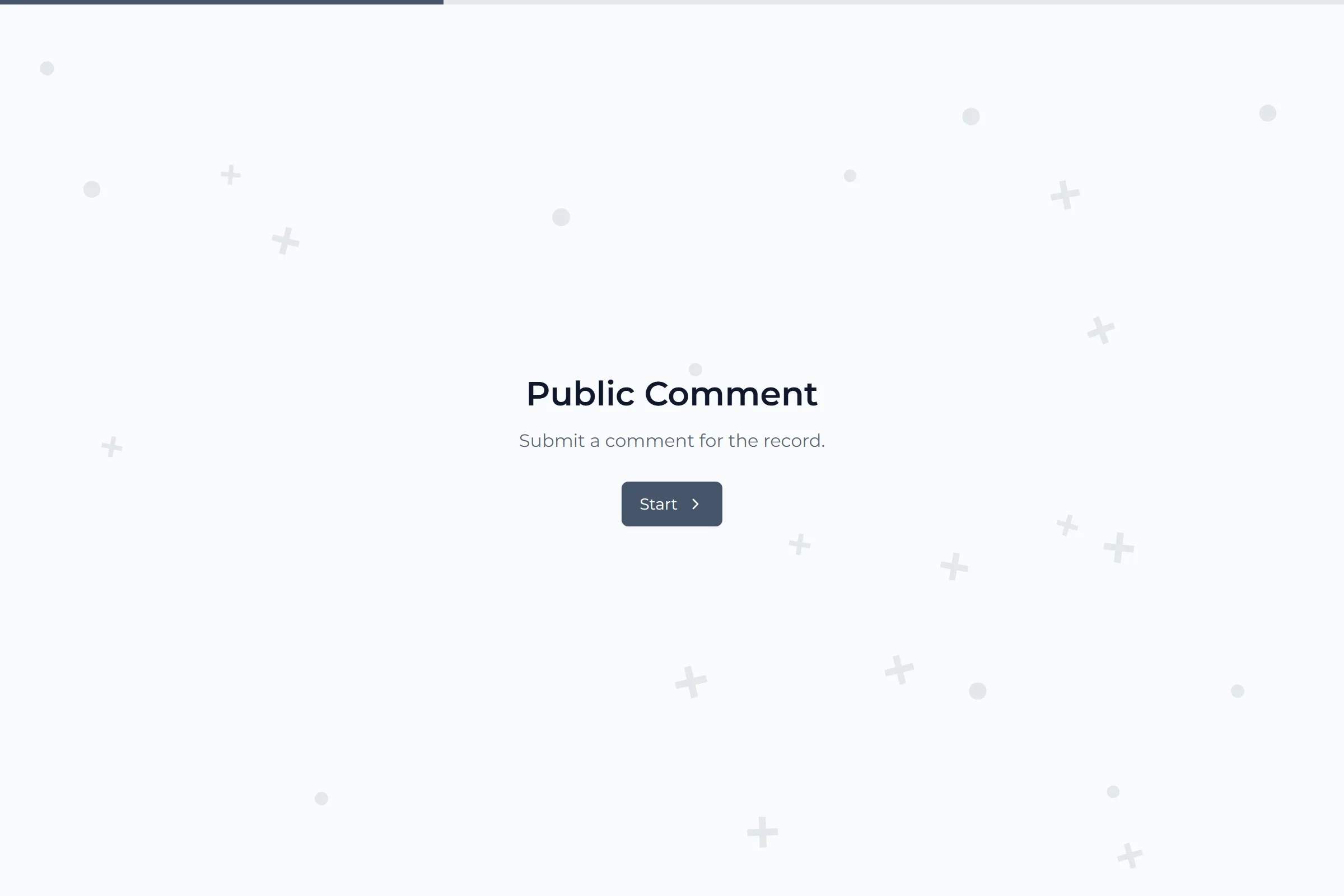 Public Comment template preview