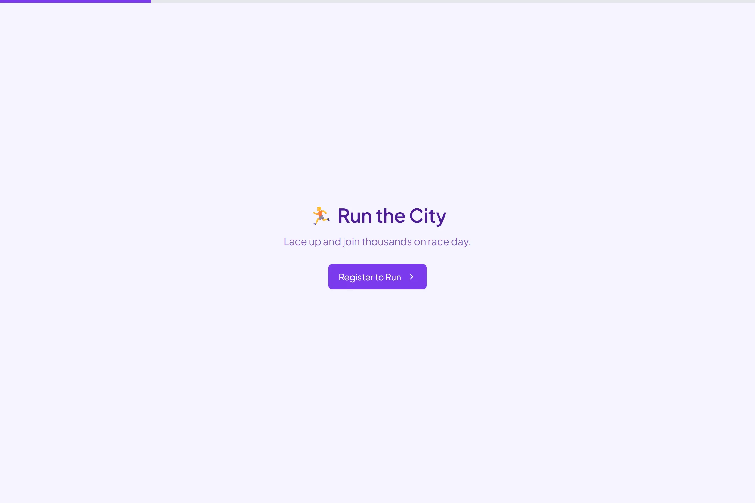 City Marathon & 5K Registration template preview
