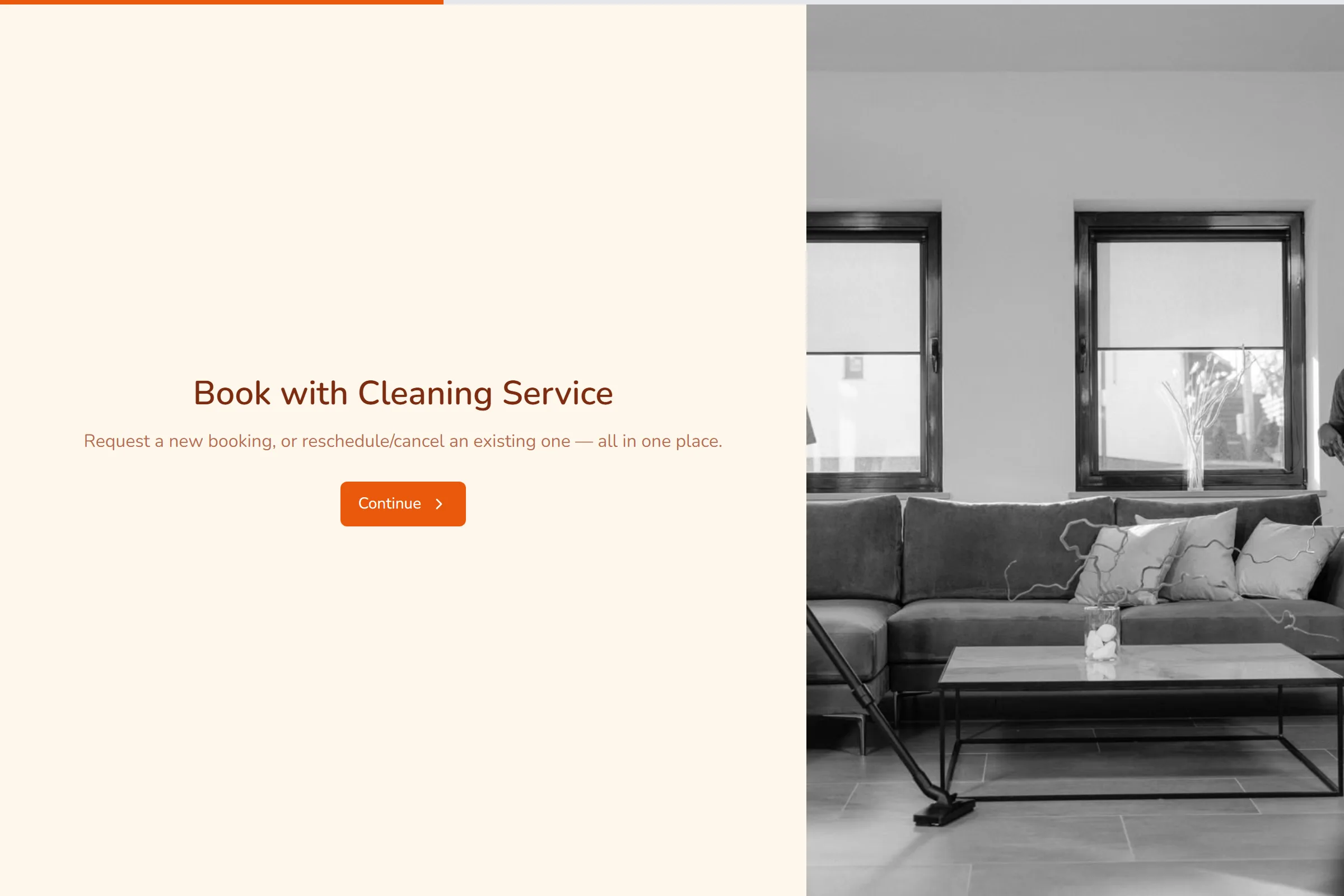Cleaning Service Availability Form template preview