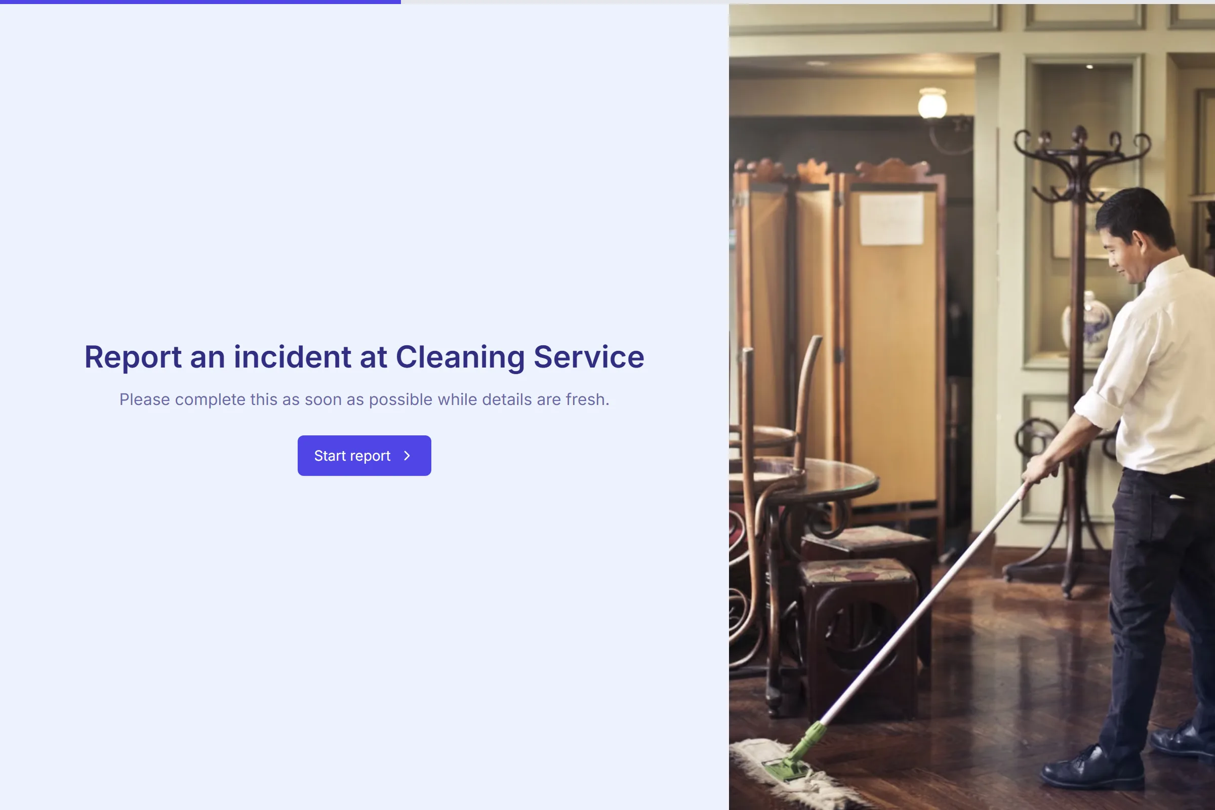 Cleaning Service Incident Report template preview