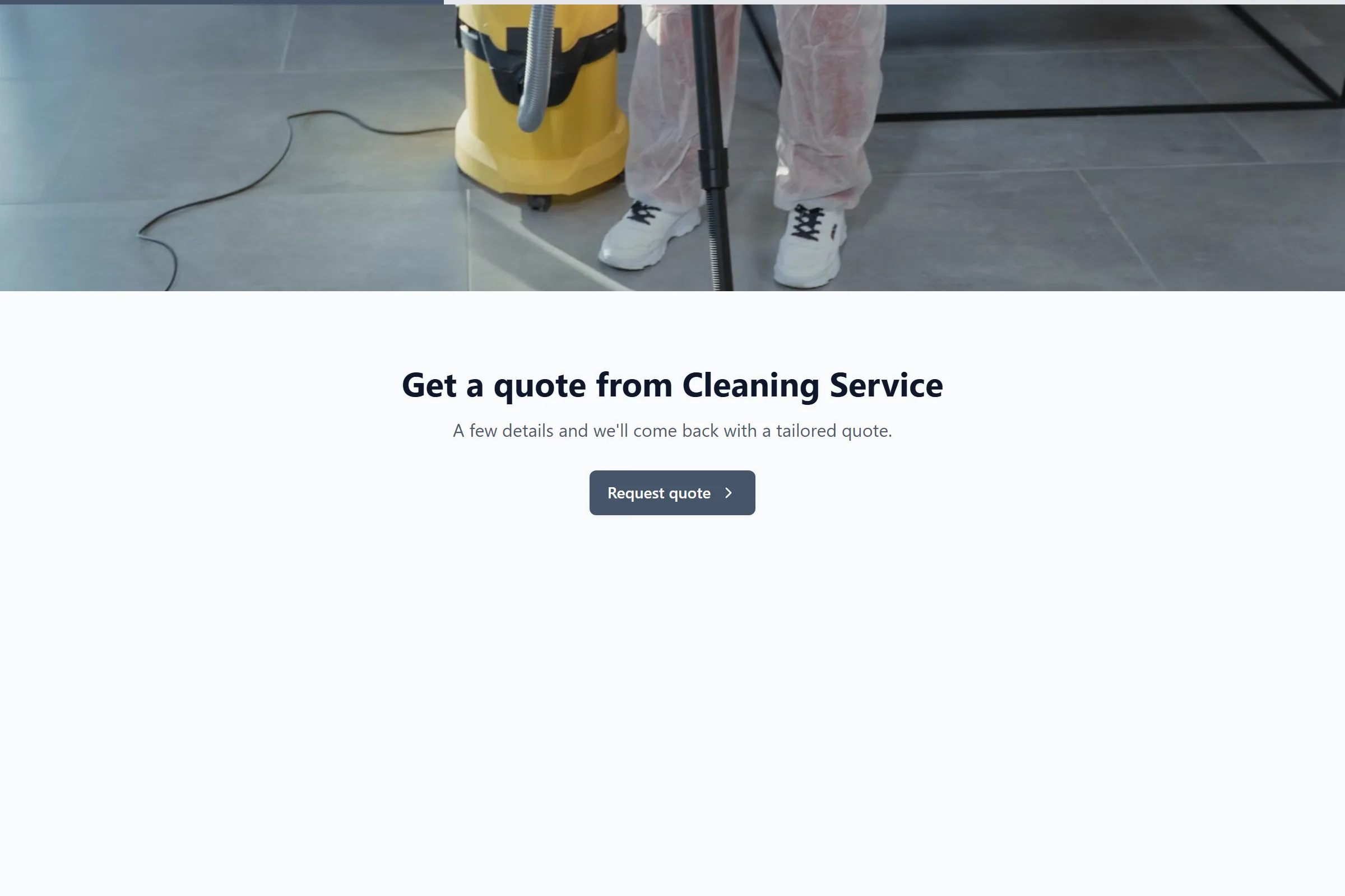 Cleaning Service Maintenance Request template preview