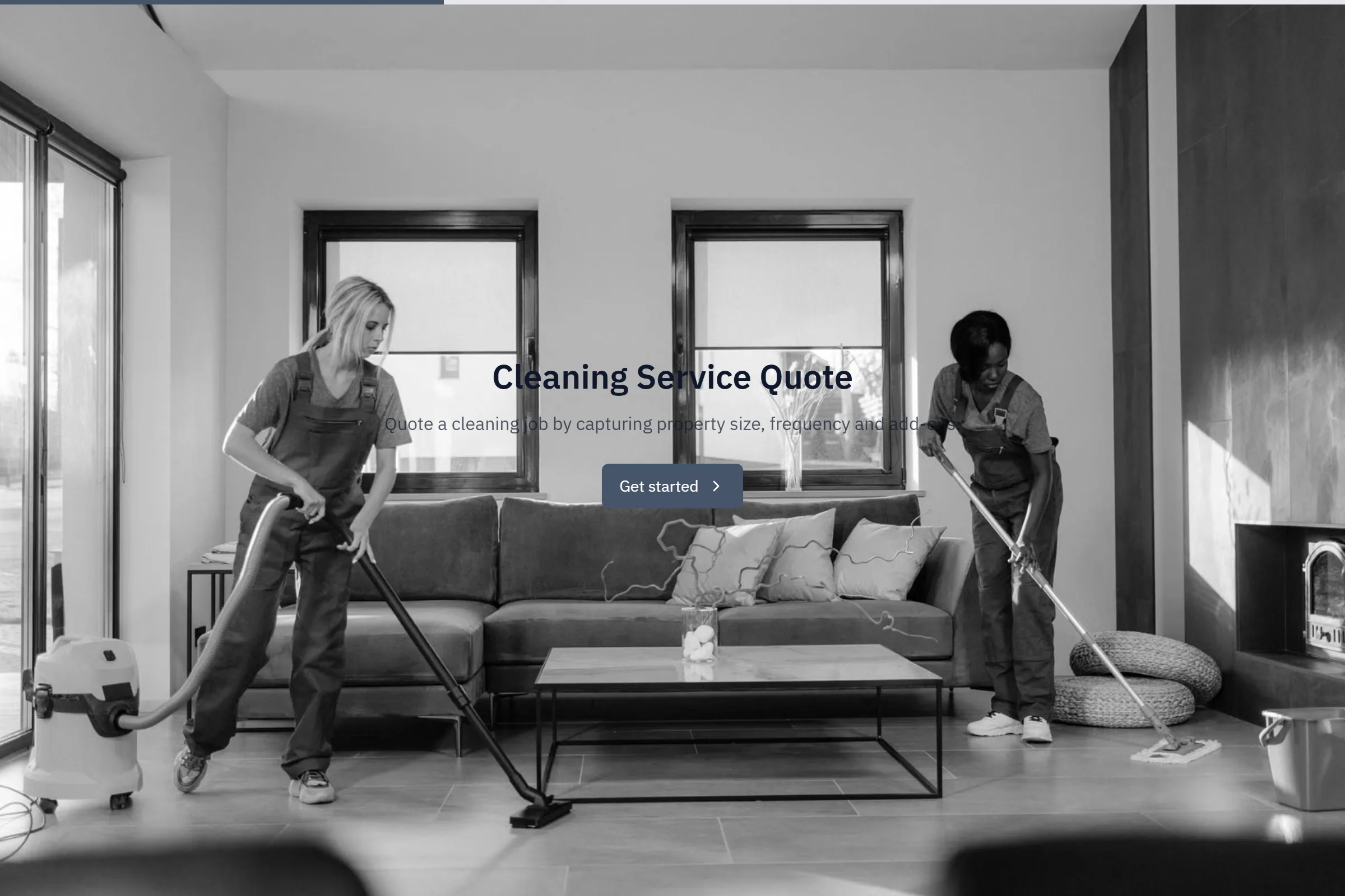 Cleaning Service Quote template preview