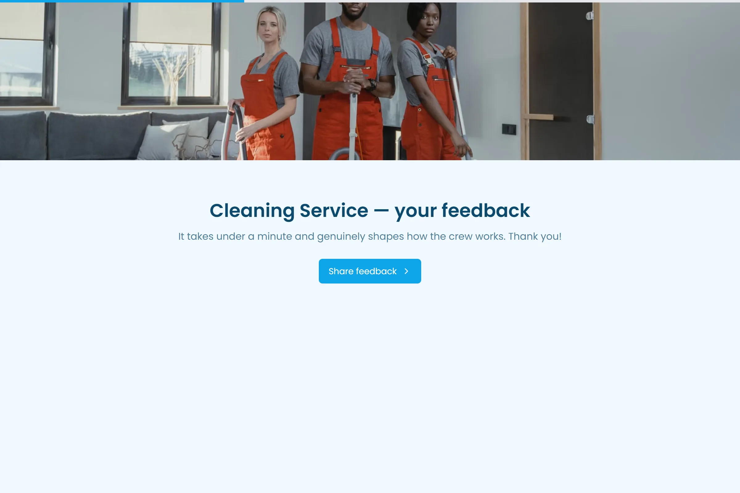 Cleaning Service Satisfaction Survey template preview