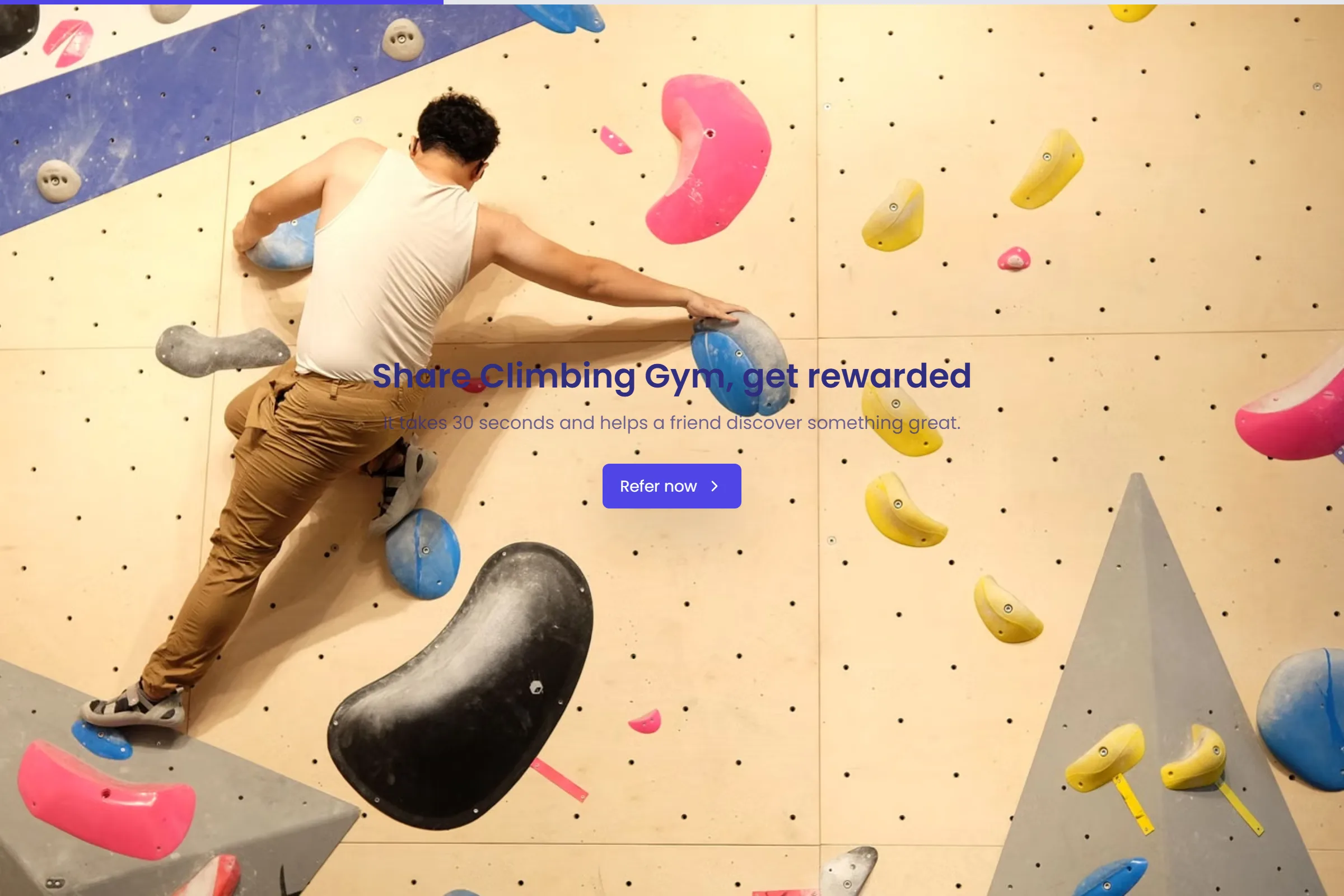 Climbing Gym Referral Form template preview