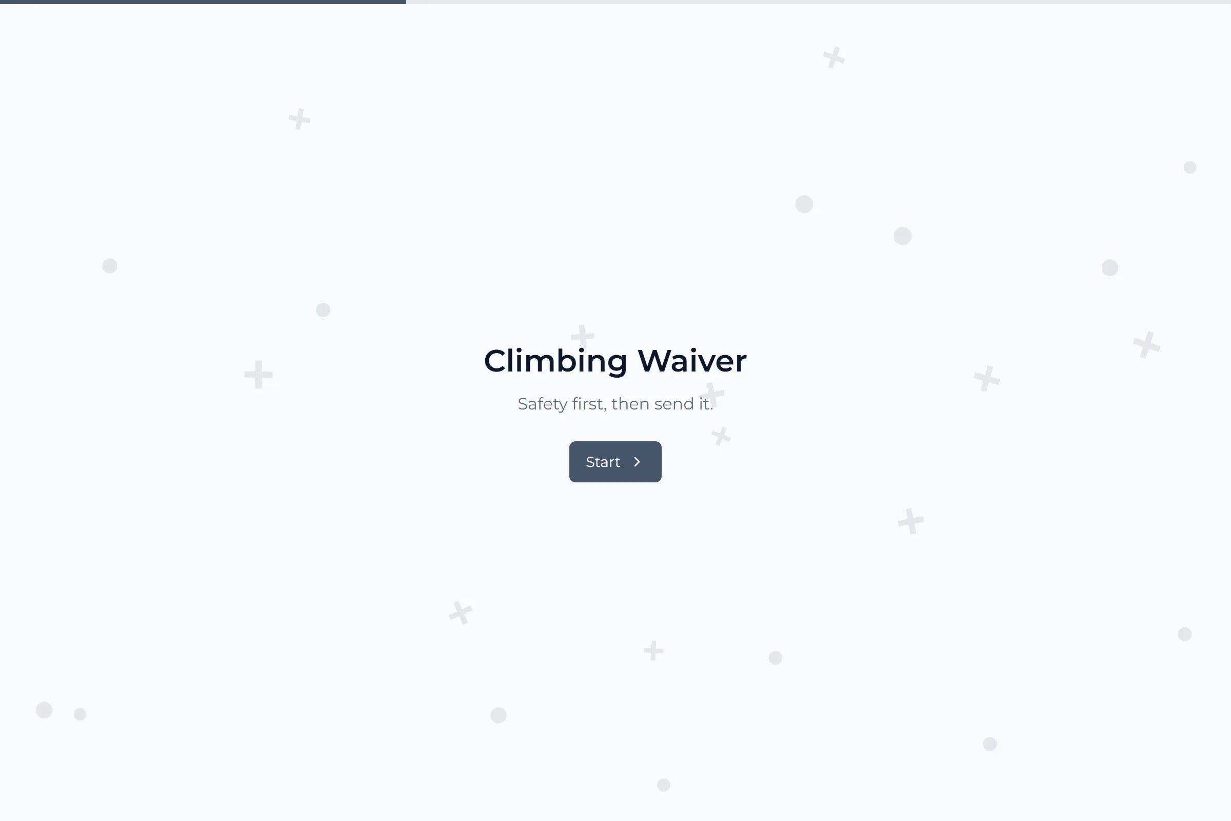Climbing Waiver template preview