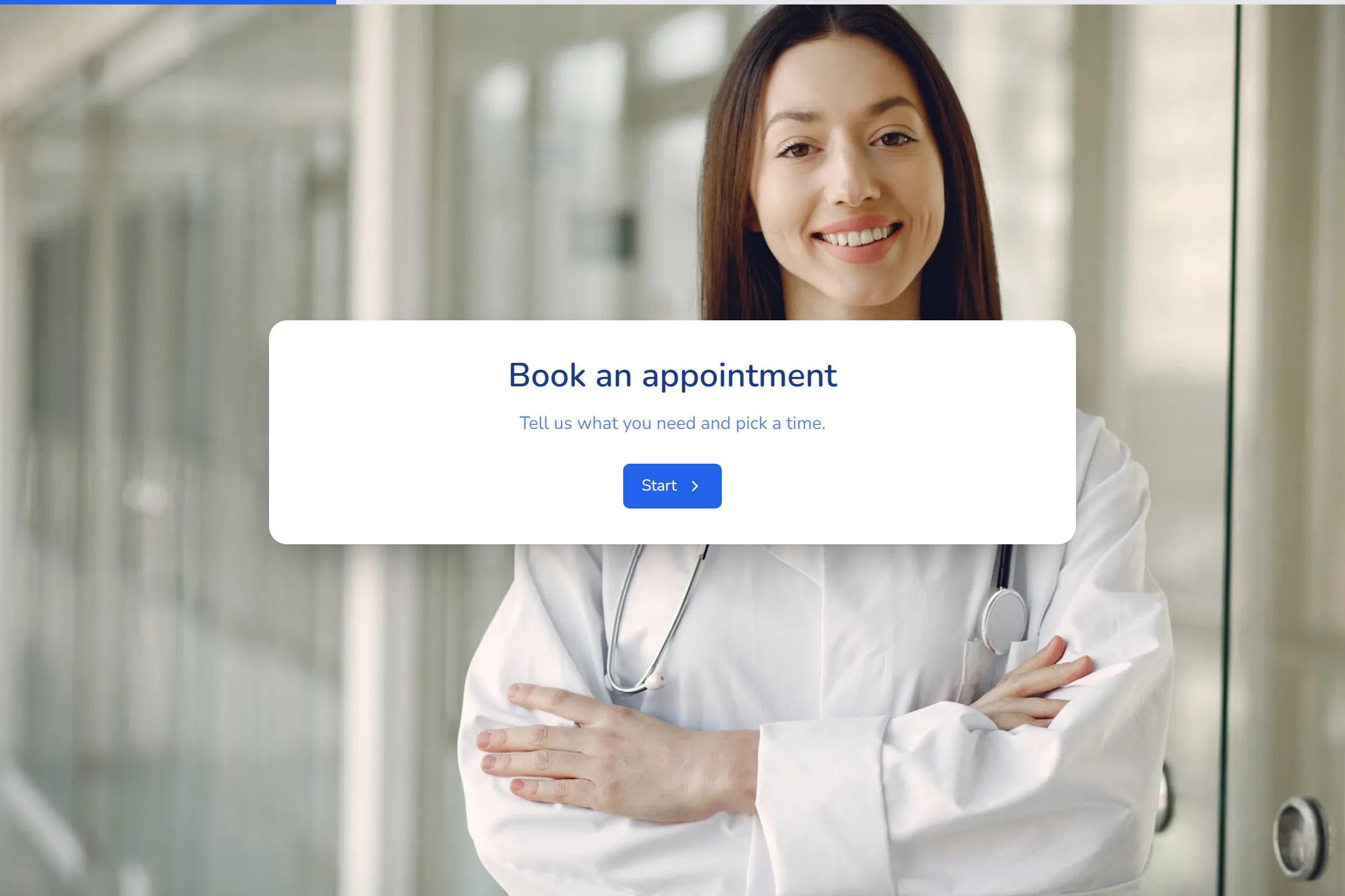 Clinic Appointment template preview