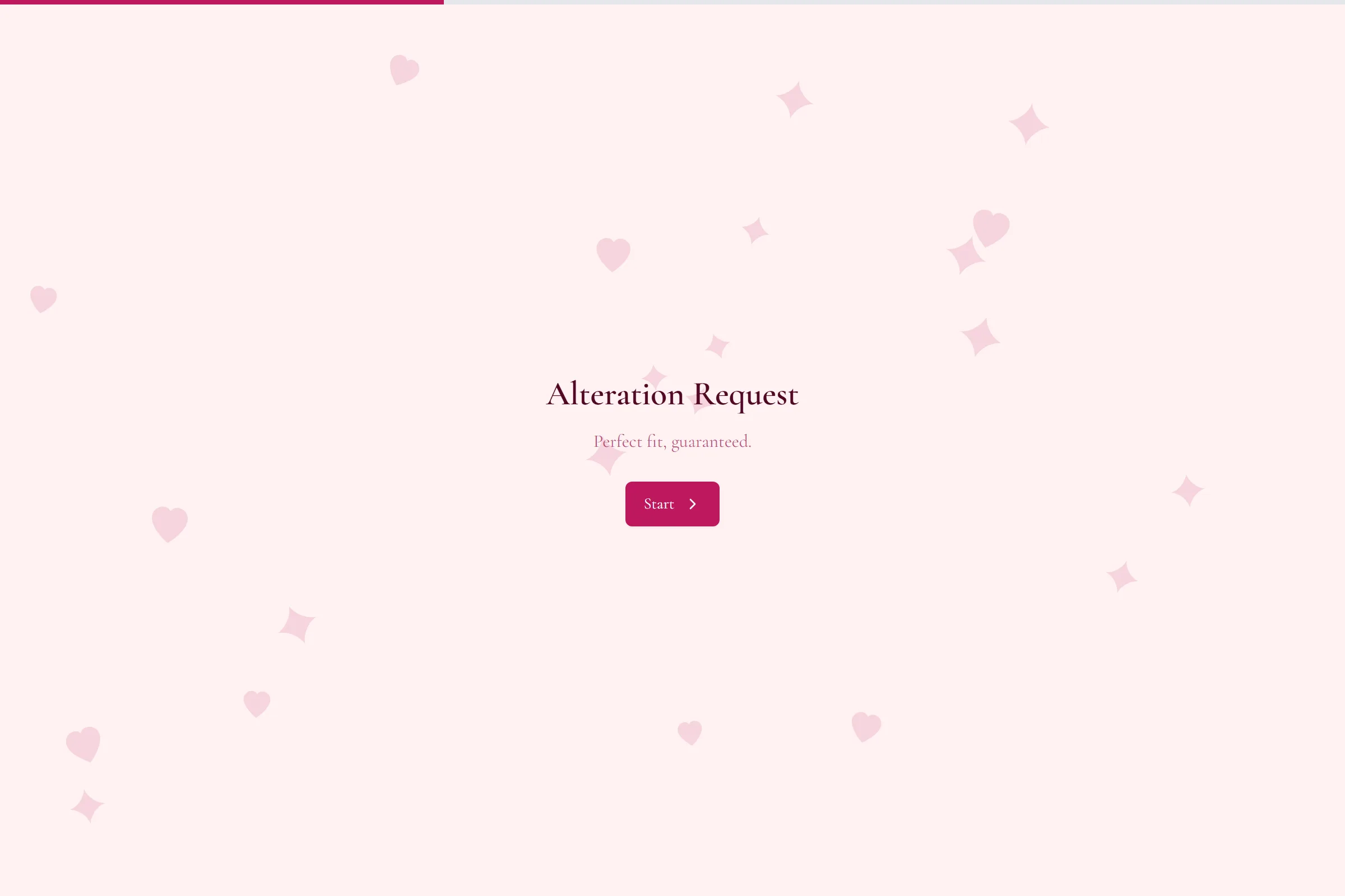 Alteration Request template preview
