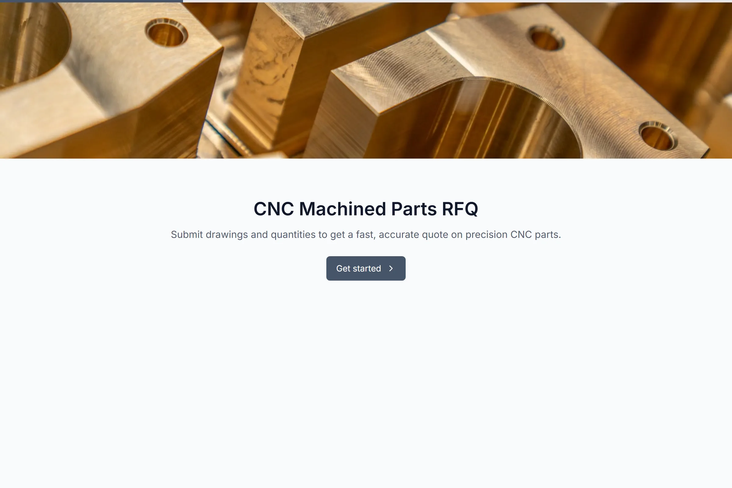 CNC Machined Parts RFQ template preview