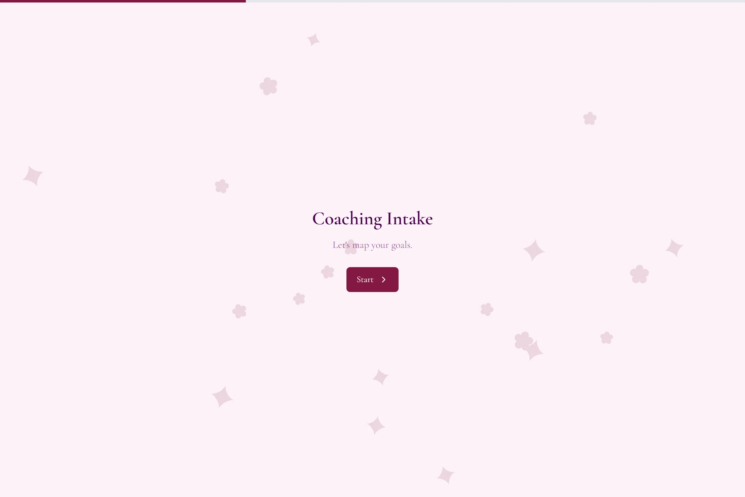 Coaching Intake template preview