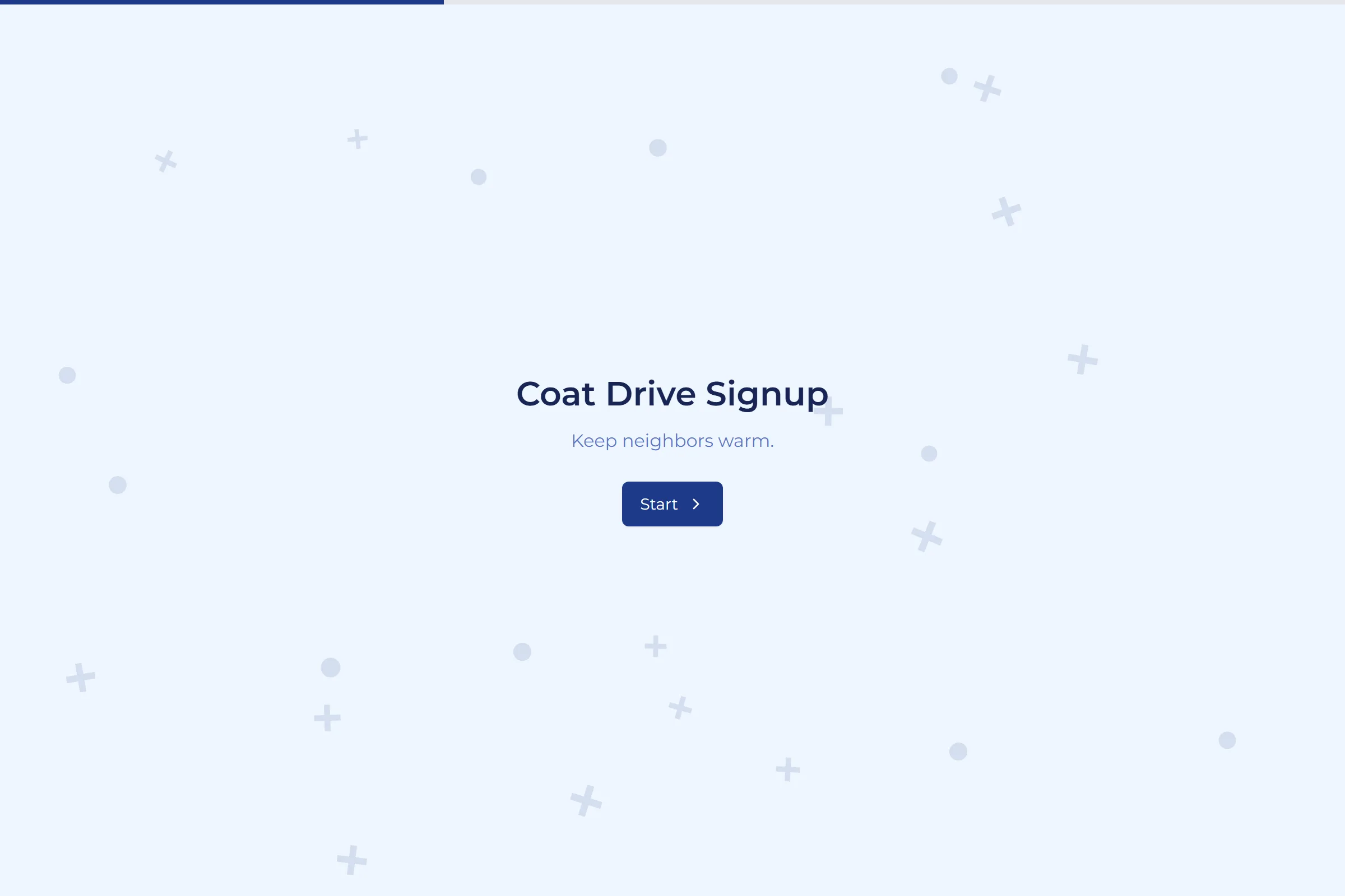 Coat Drive Signup template preview