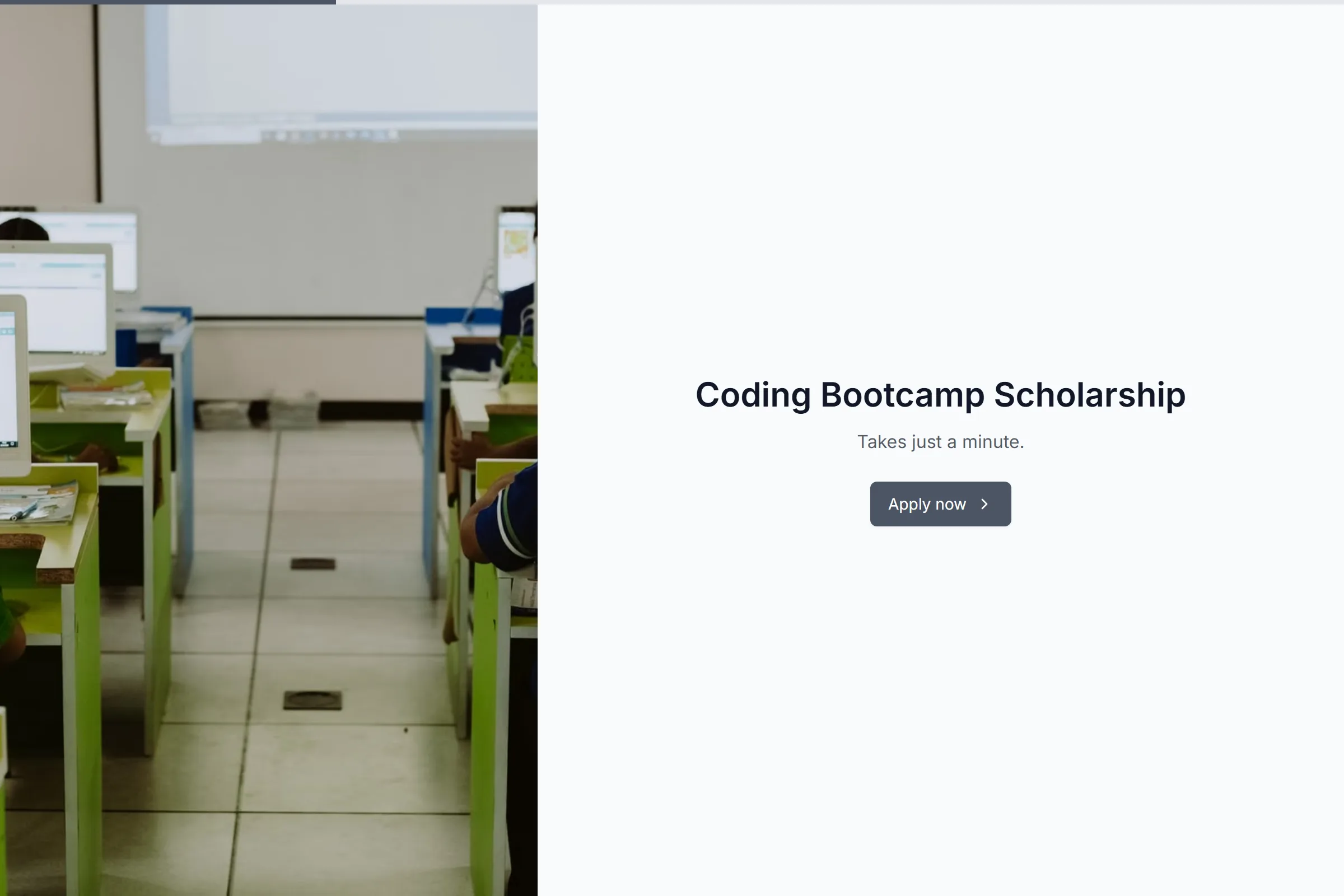 Coding Bootcamp Scholarship template preview