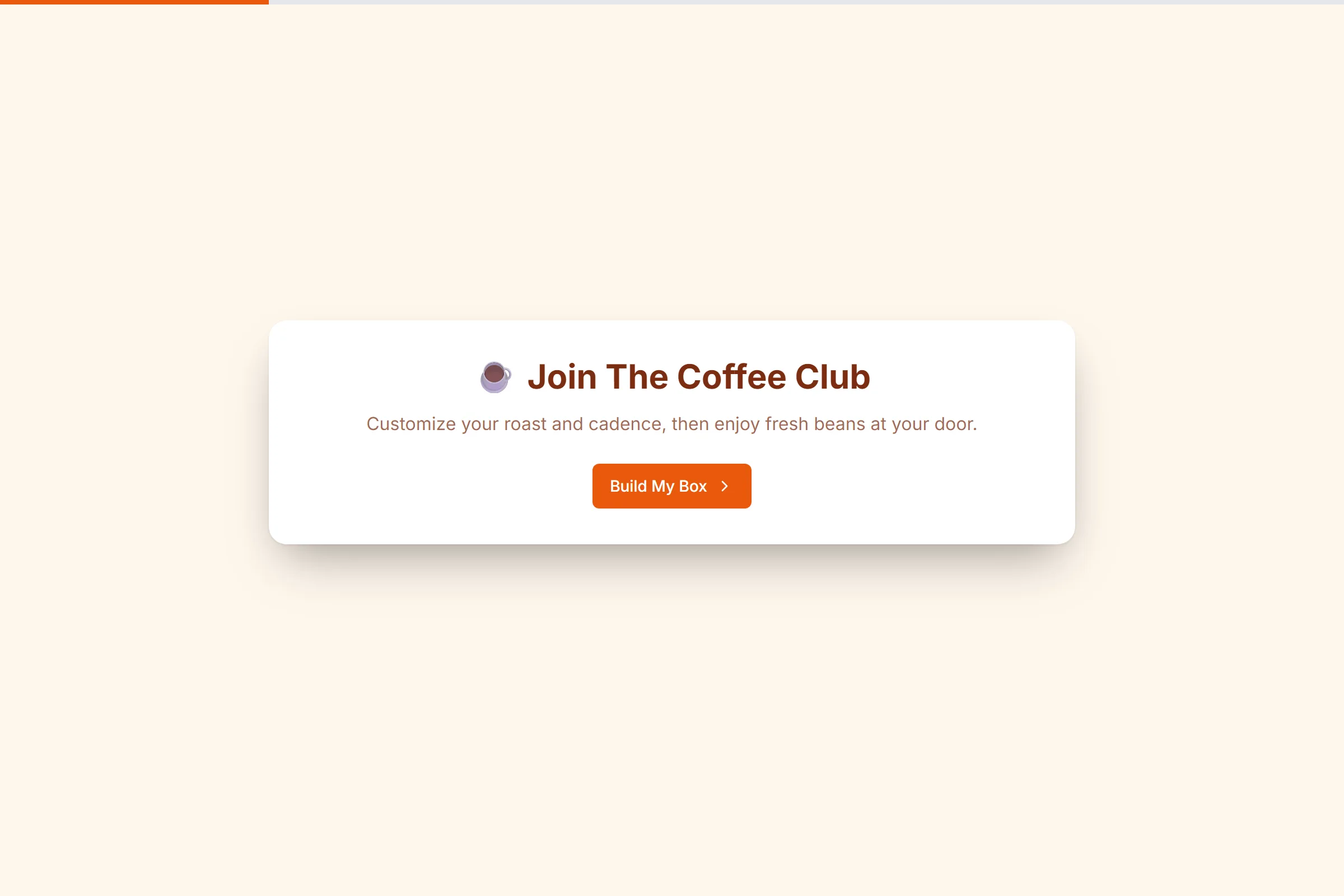 Coffee Club Subscription template preview