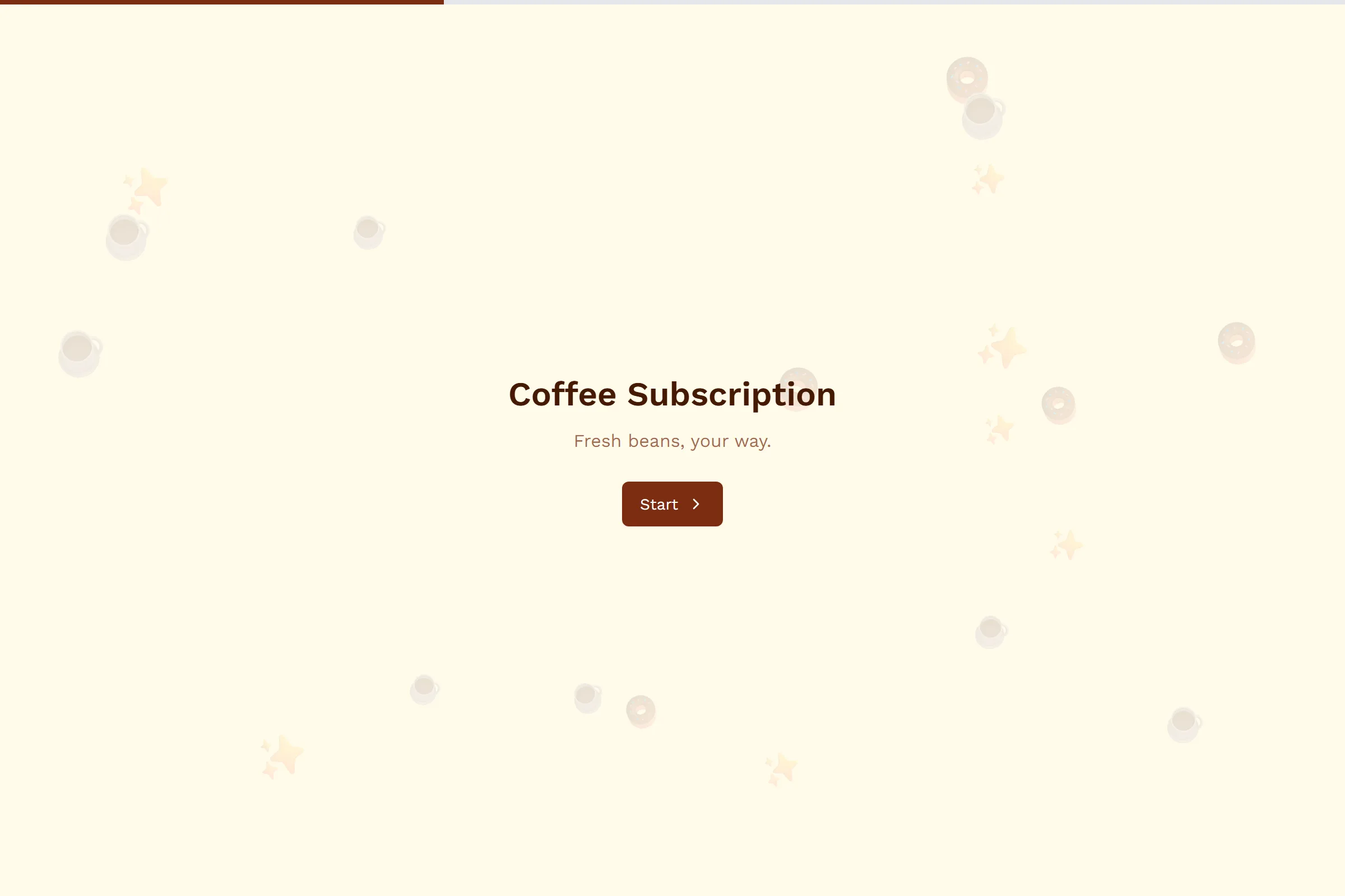 Coffee Subscription template preview