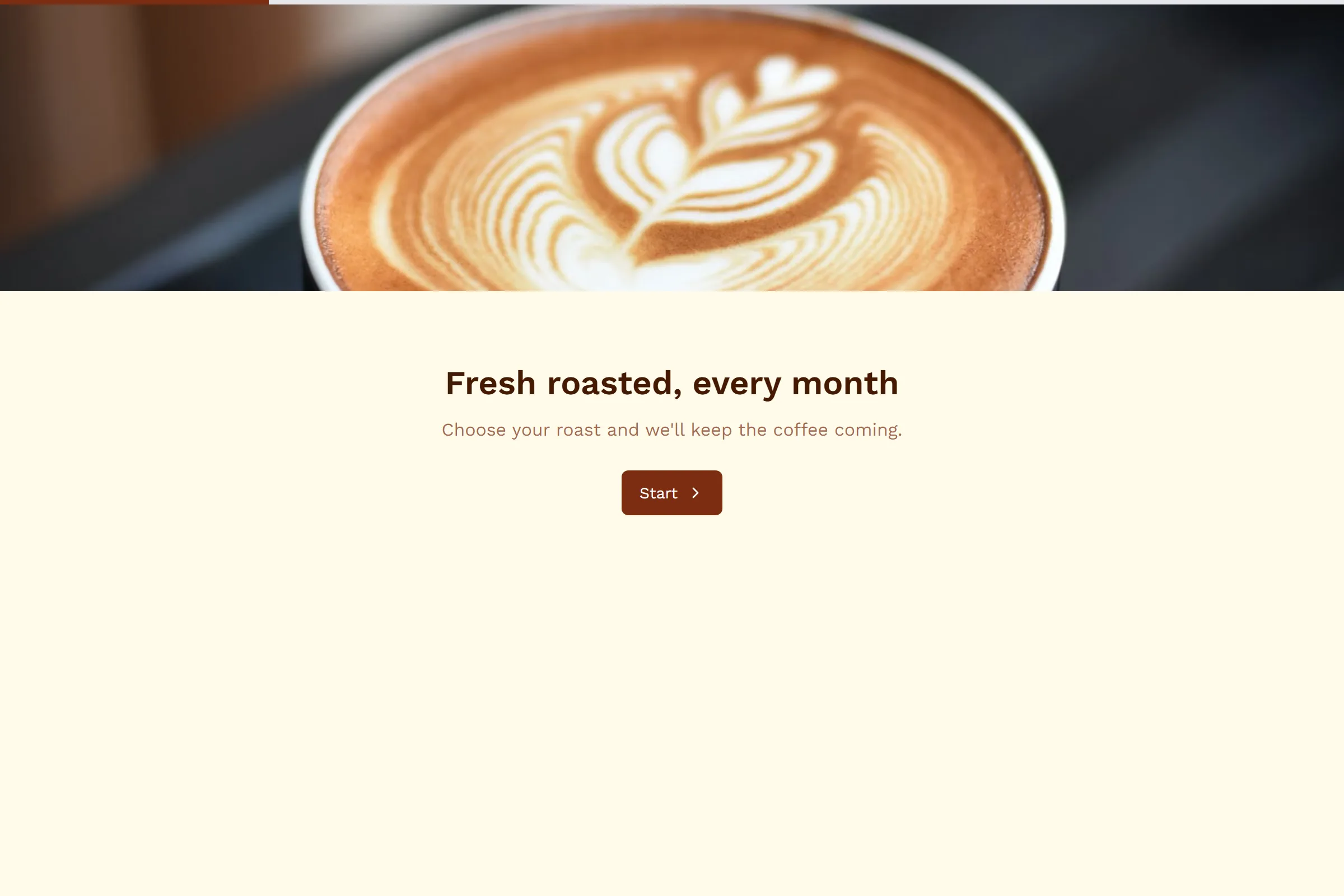 Coffee Subscription template preview