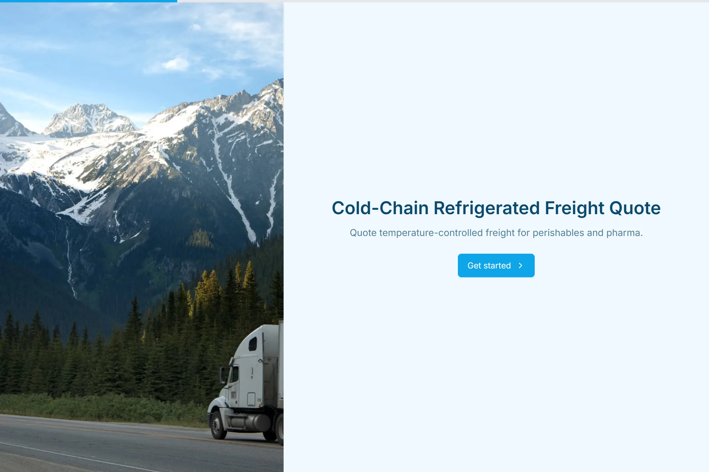 Cold-Chain Refrigerated Freight Quote template preview