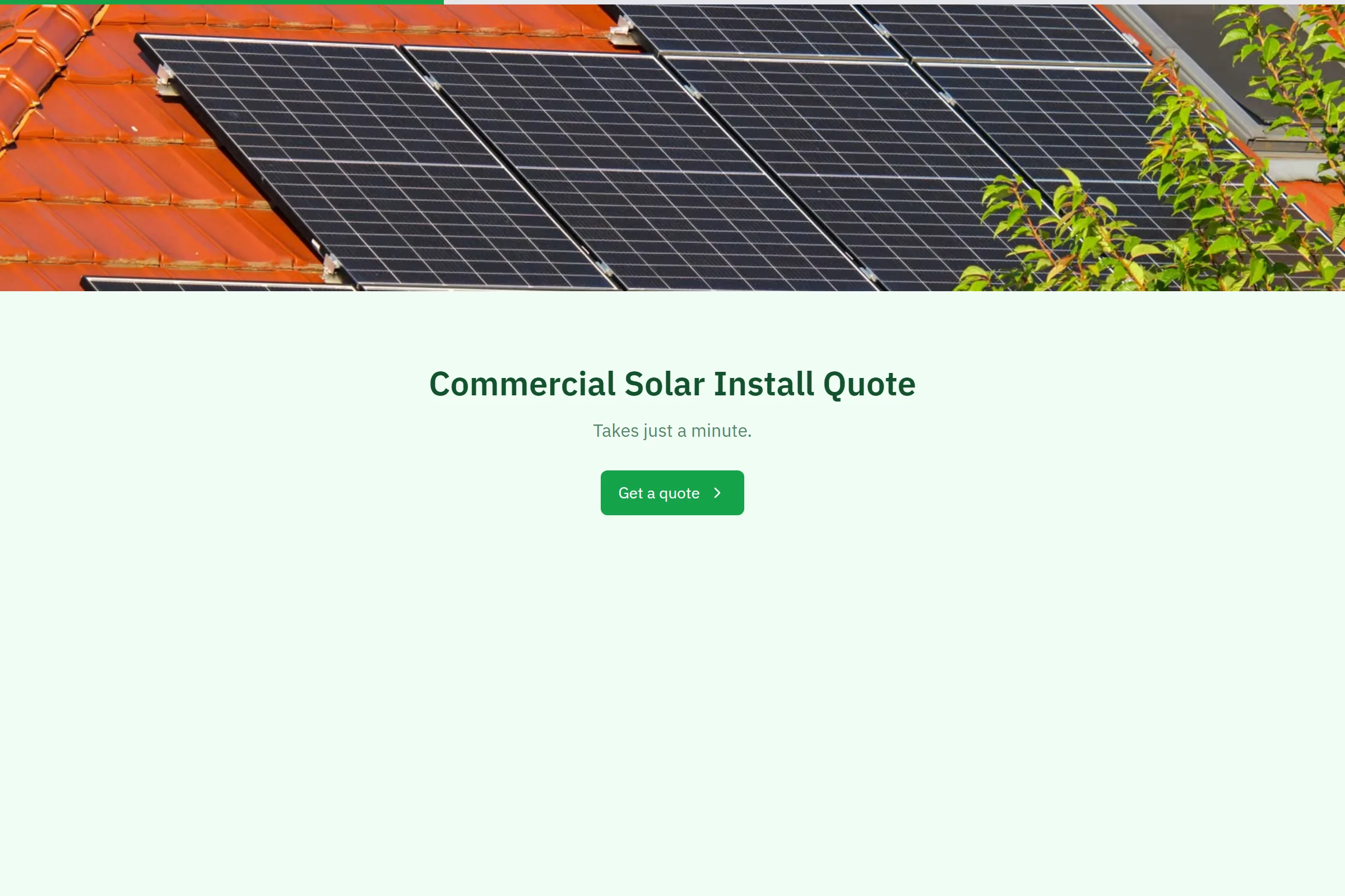 Commercial Solar Install Quote template preview