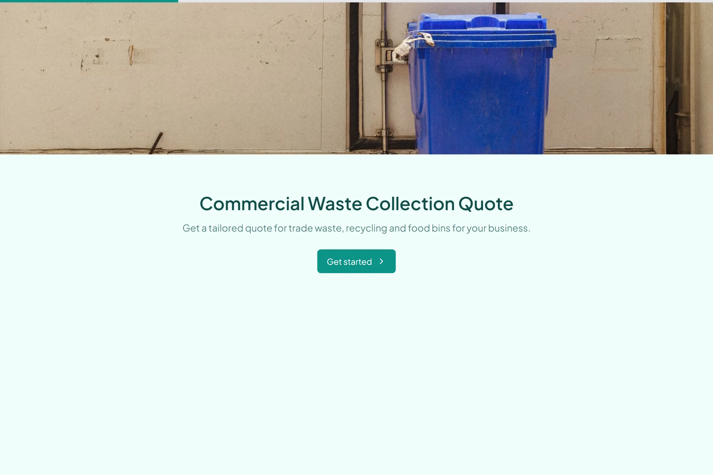 Commercial Waste Collection Quote template preview