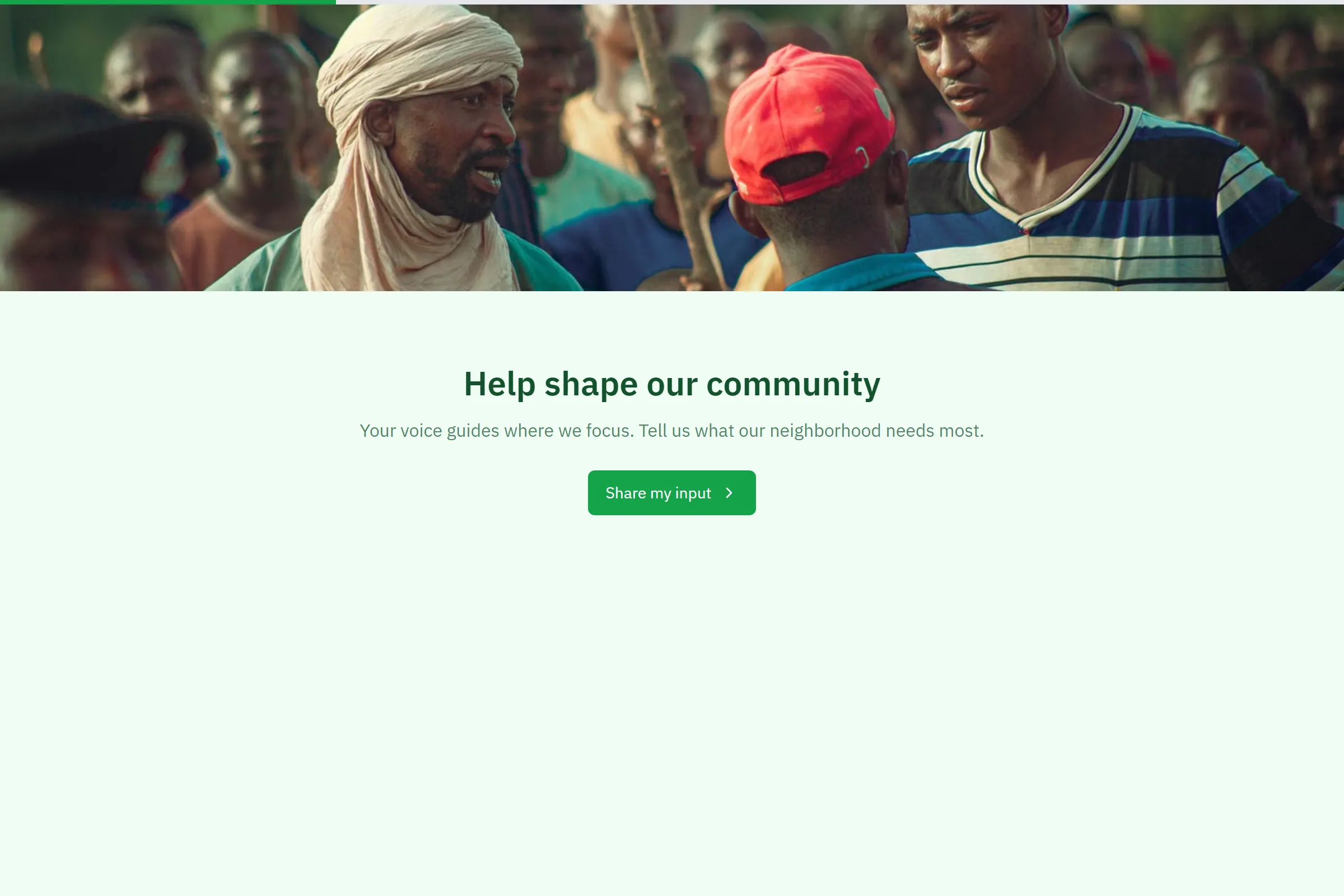 Community Needs Assessment template preview