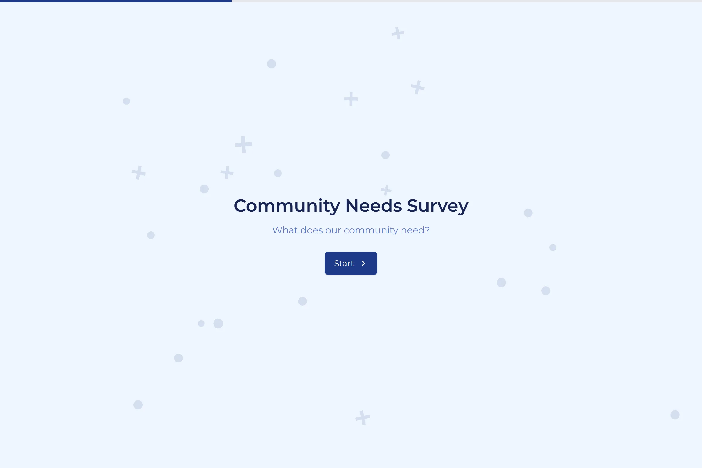Community Needs Survey template preview