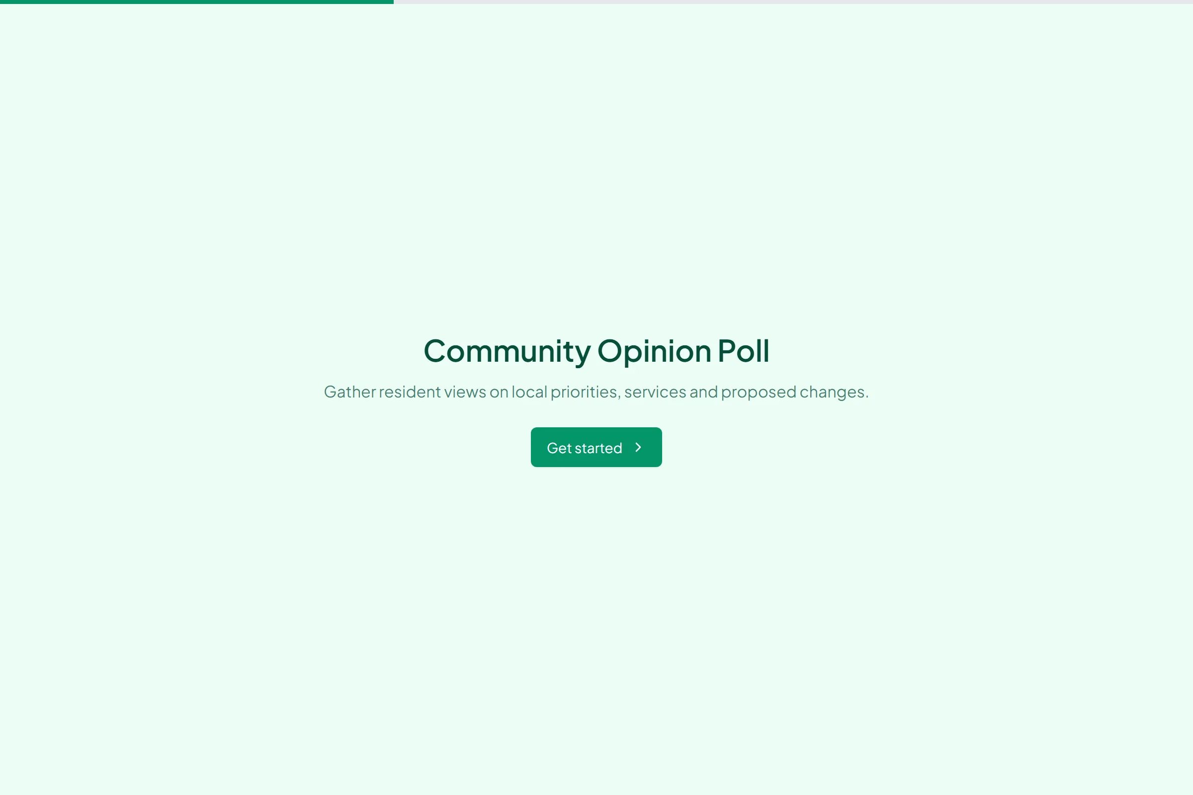 Community Opinion Poll template preview