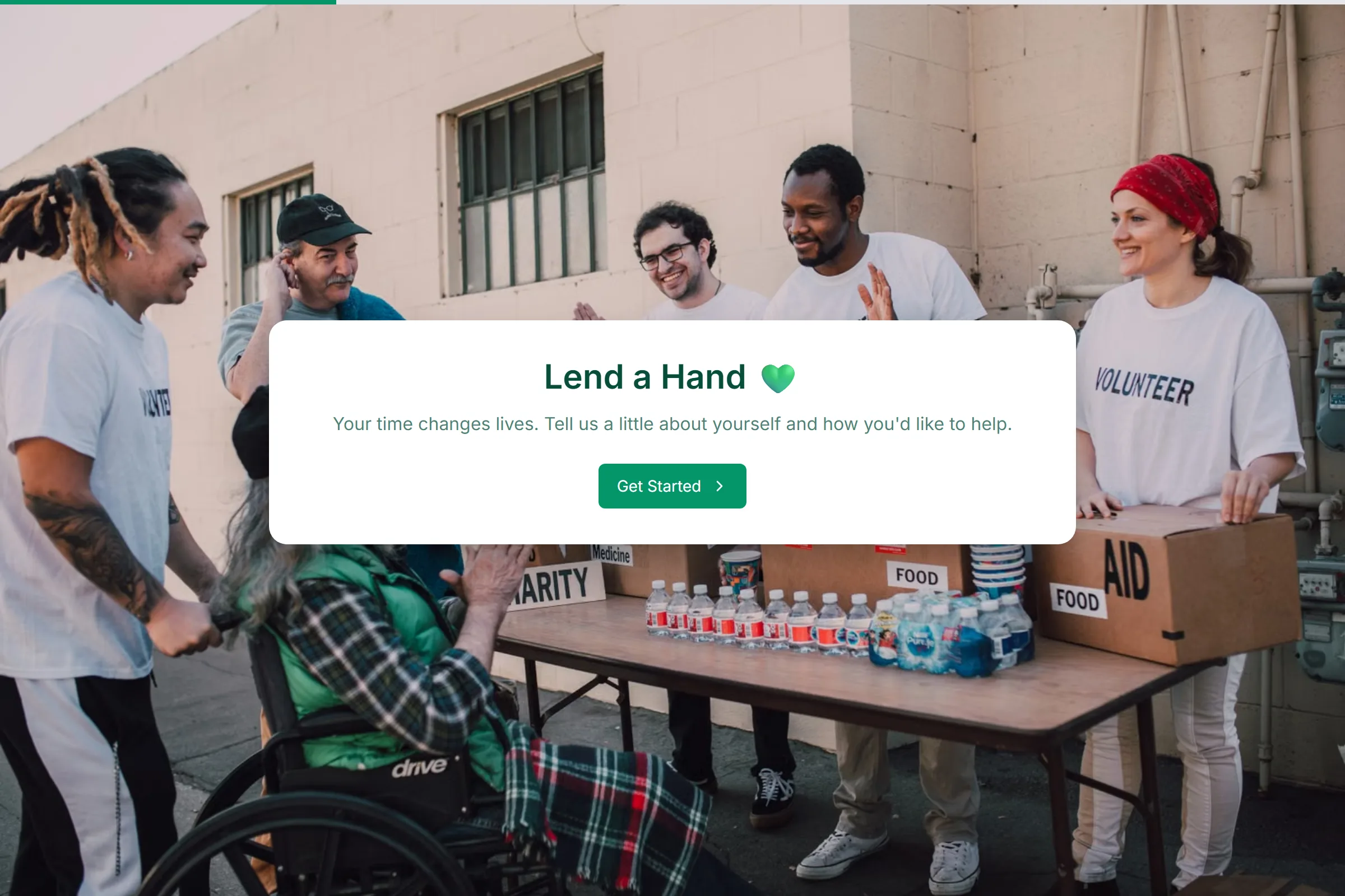 Community Volunteer Application template preview