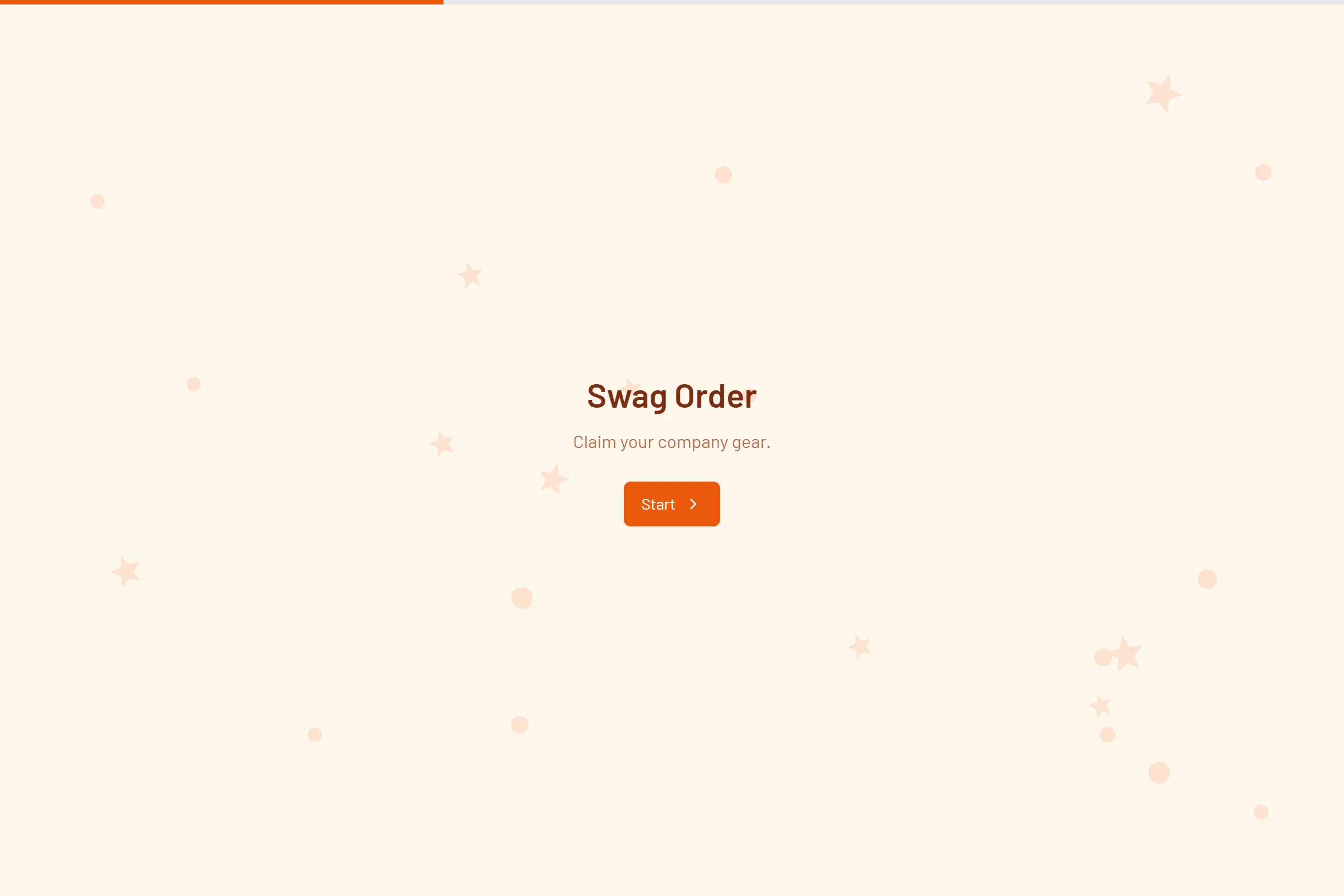 Swag Order template preview