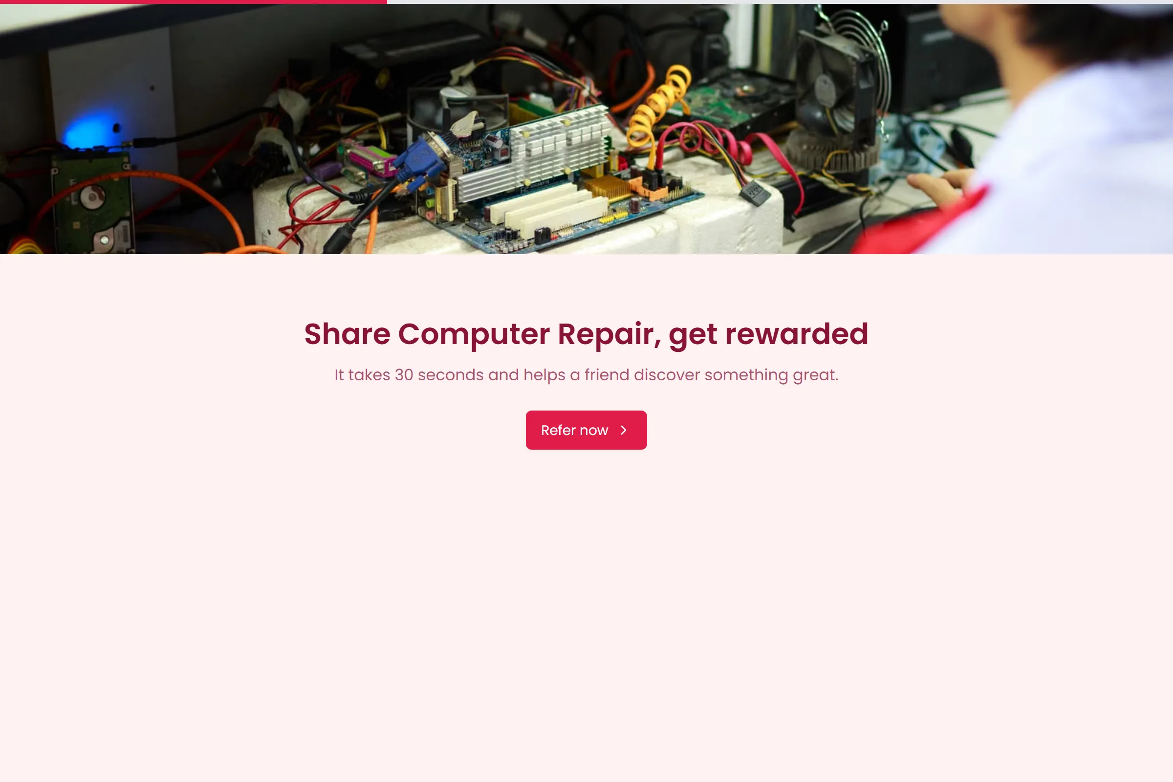 Computer Repair Referral Form template preview