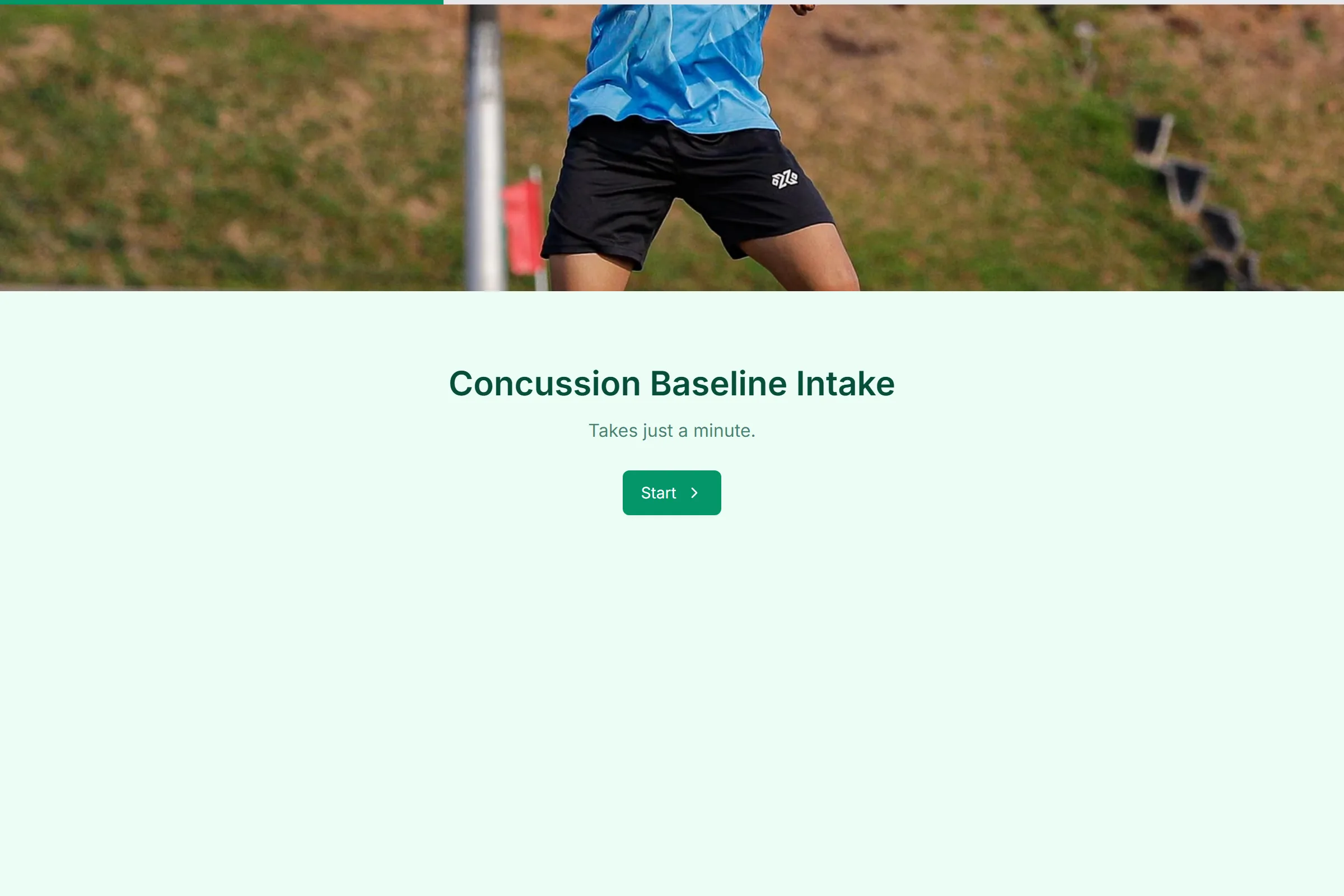 Concussion Baseline Intake template preview