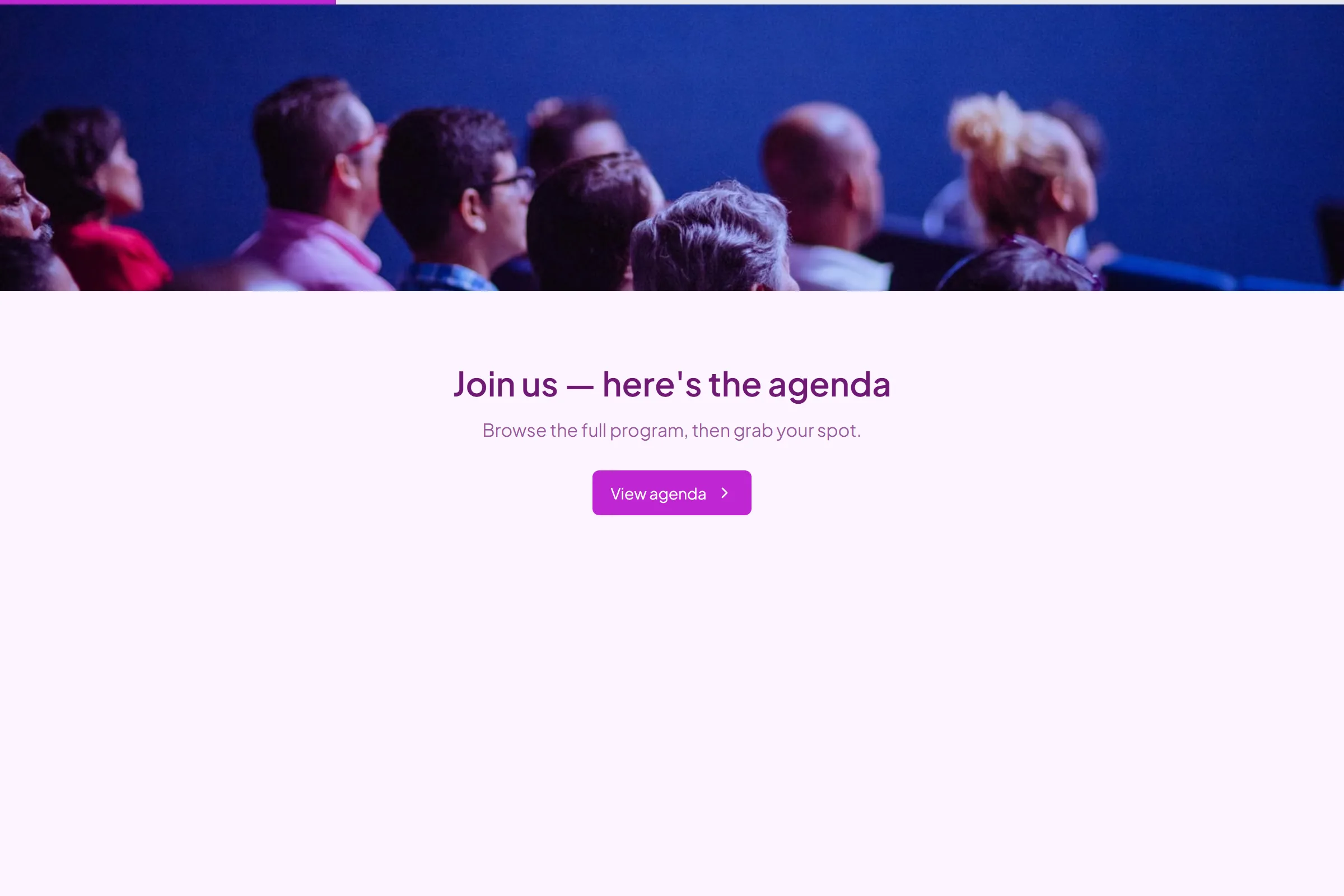 Conference Agenda & Registration template preview