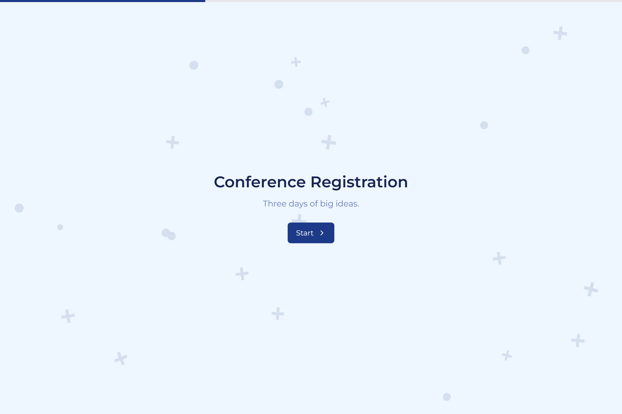 Conference Registration template preview