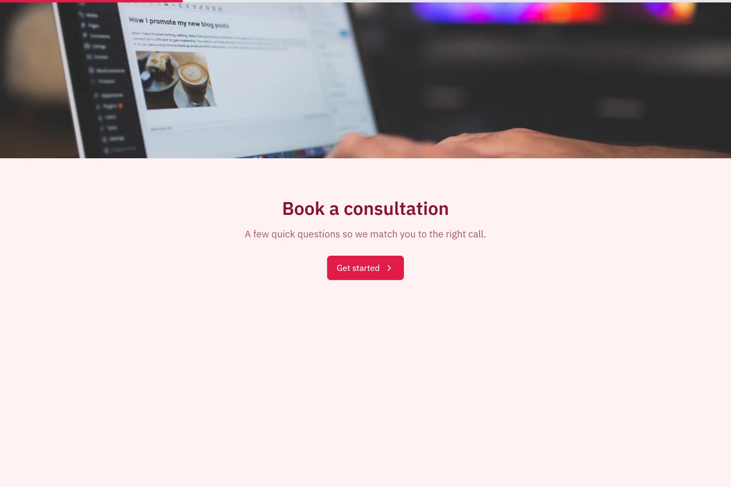 Consultation Scheduler & Lead Qualifier template preview