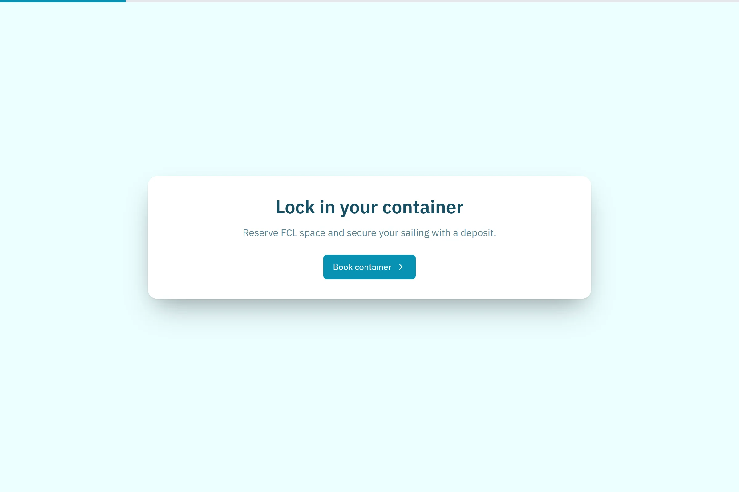 Container Shipping Booking template preview