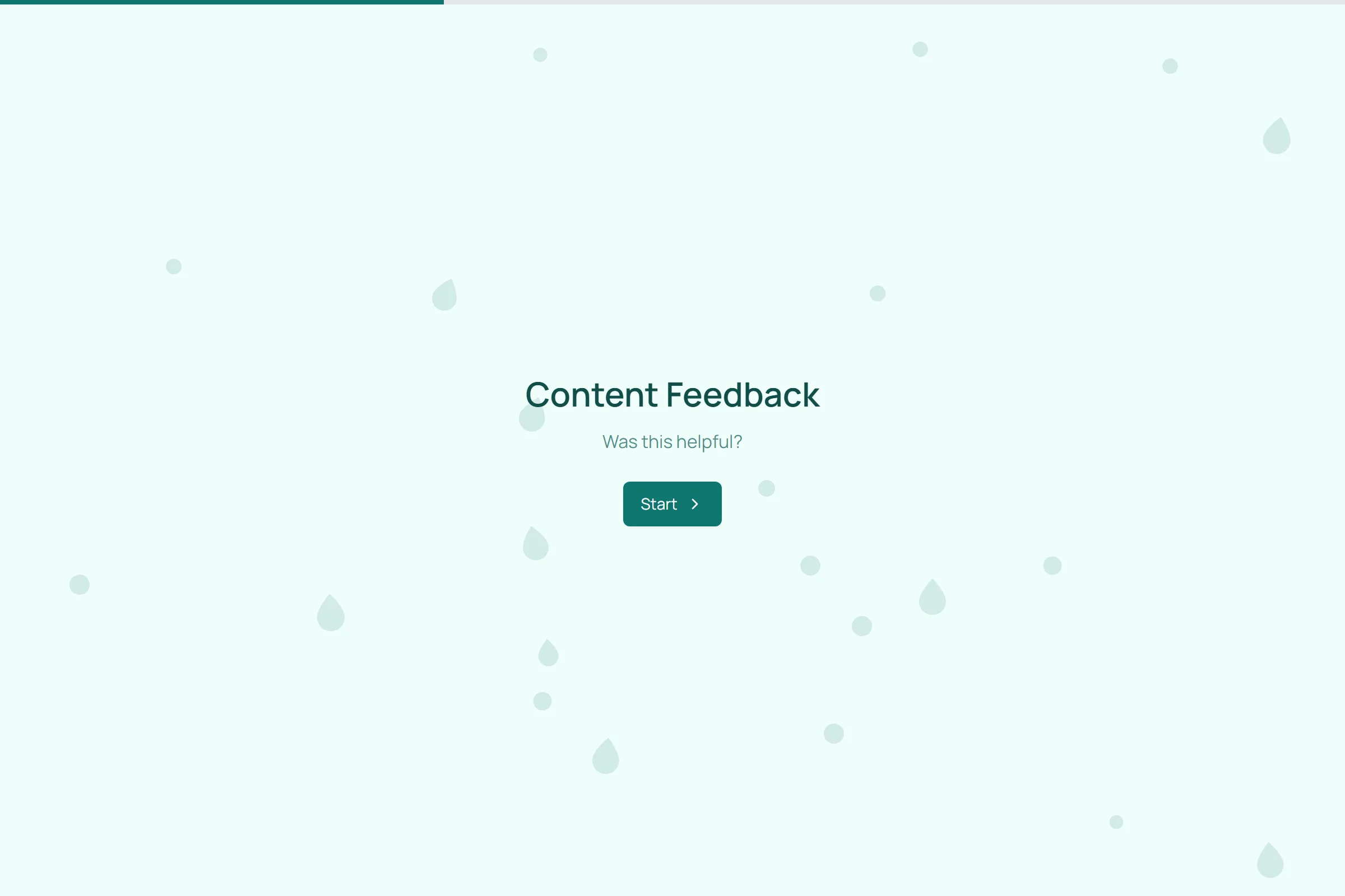 Content Feedback template preview