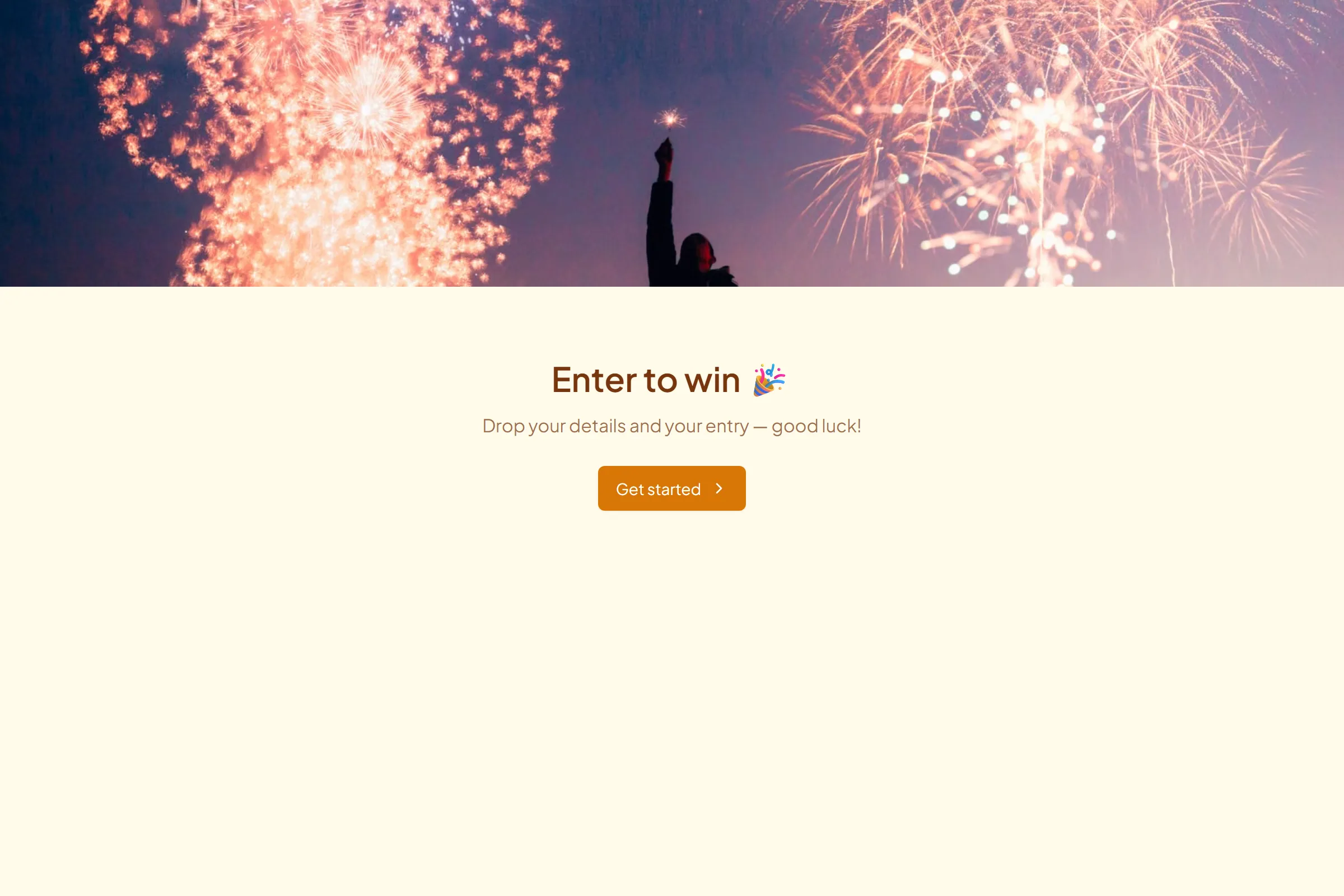 Contest Entry template preview