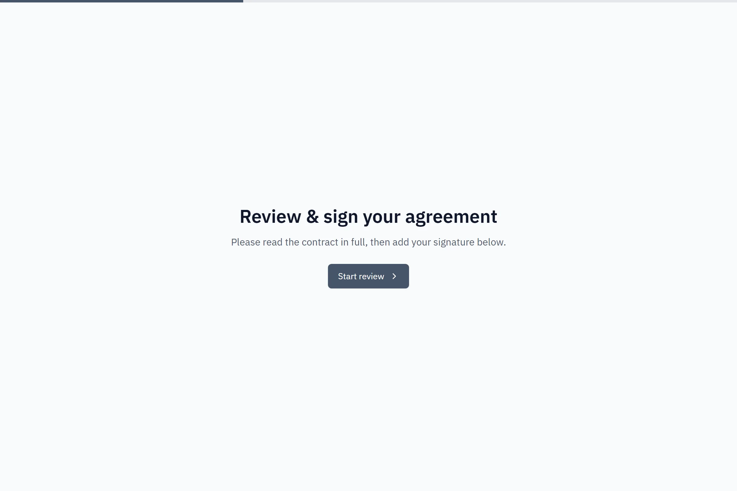 Contract Review & E-Signature template preview