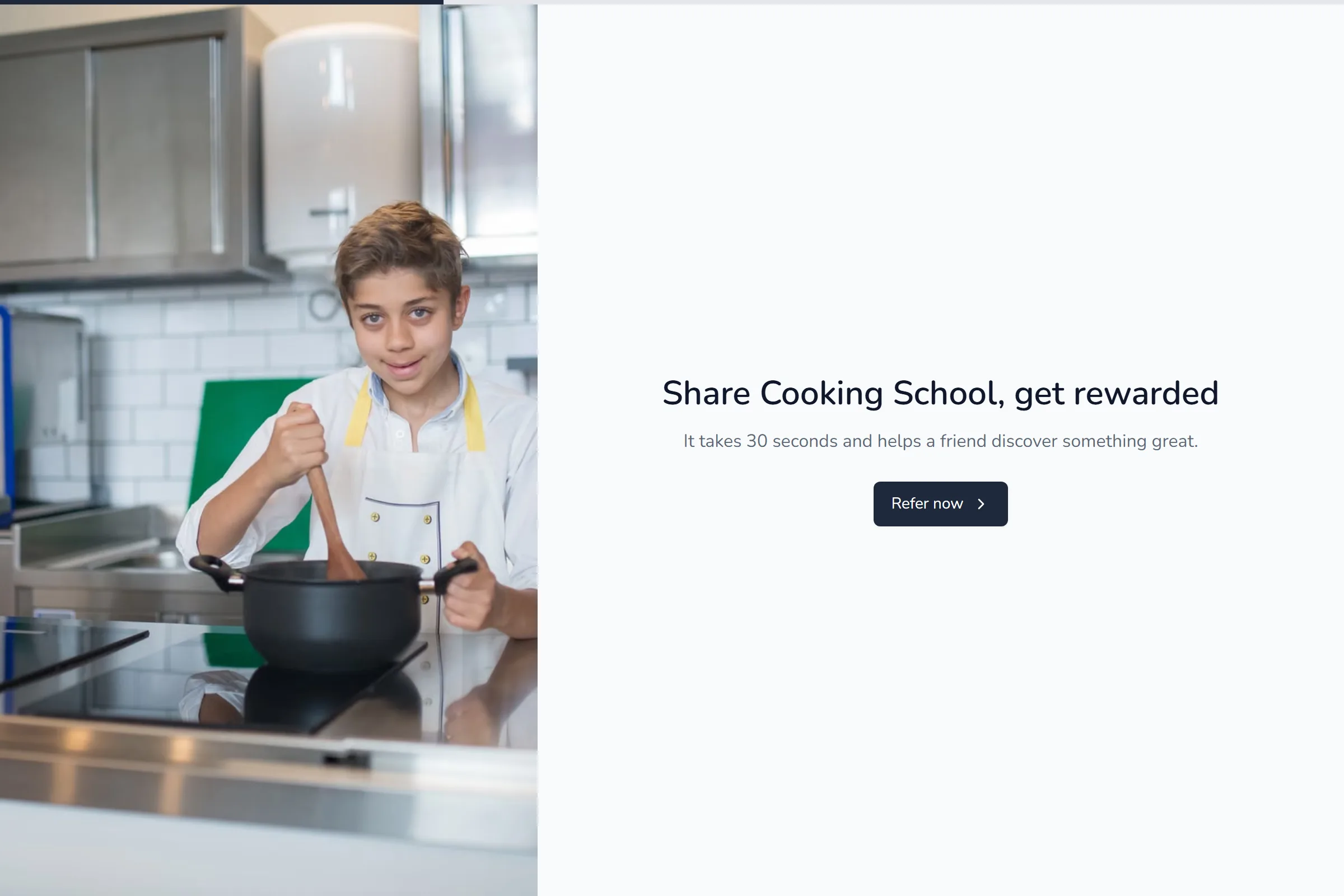 Cooking School Referral Form template preview