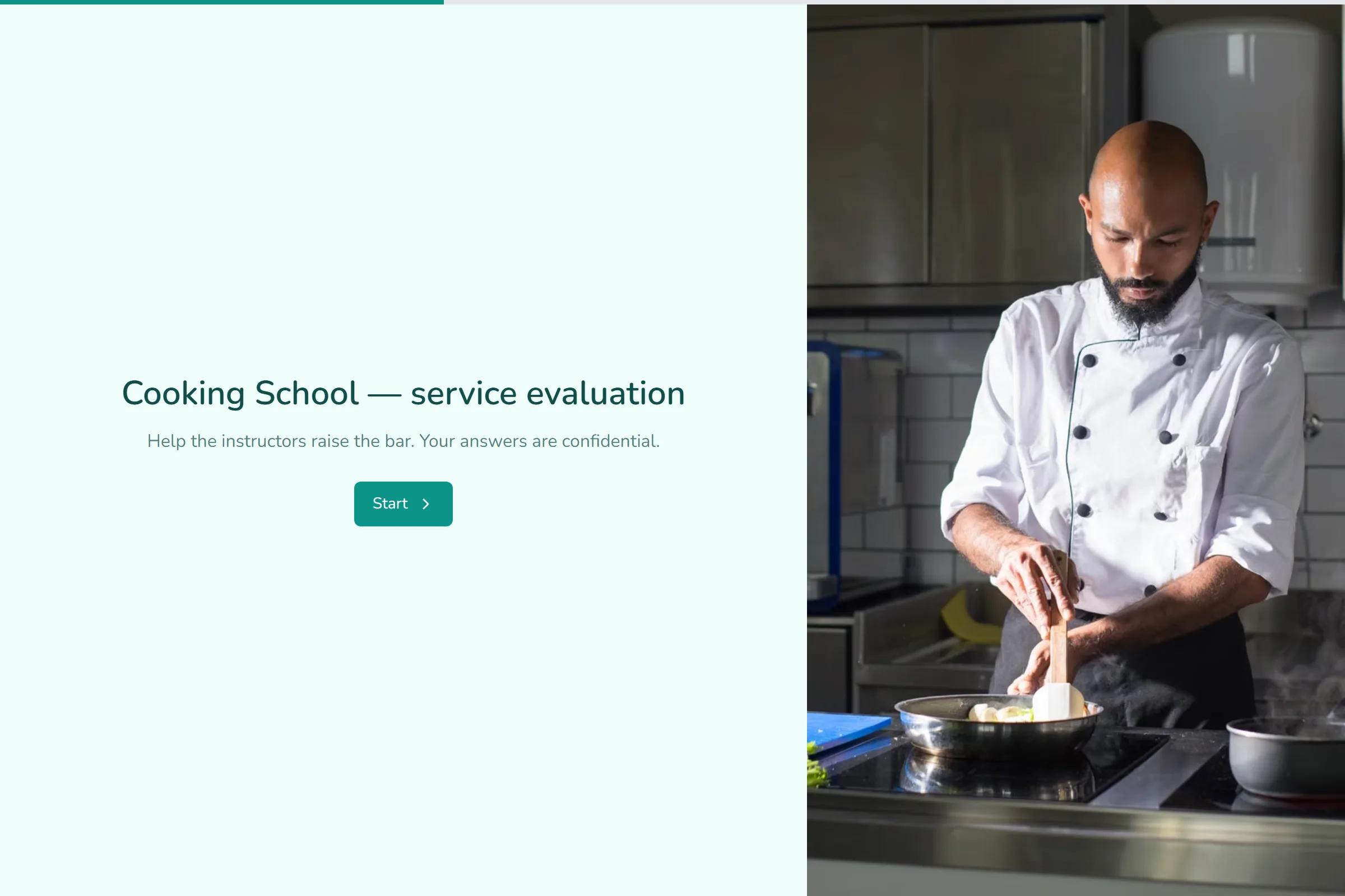 Cooking School Service Evaluation template preview