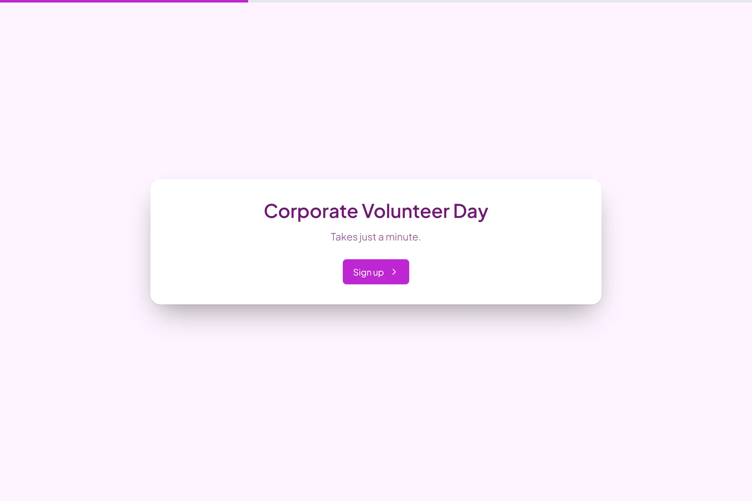 Corporate Volunteer Day template preview