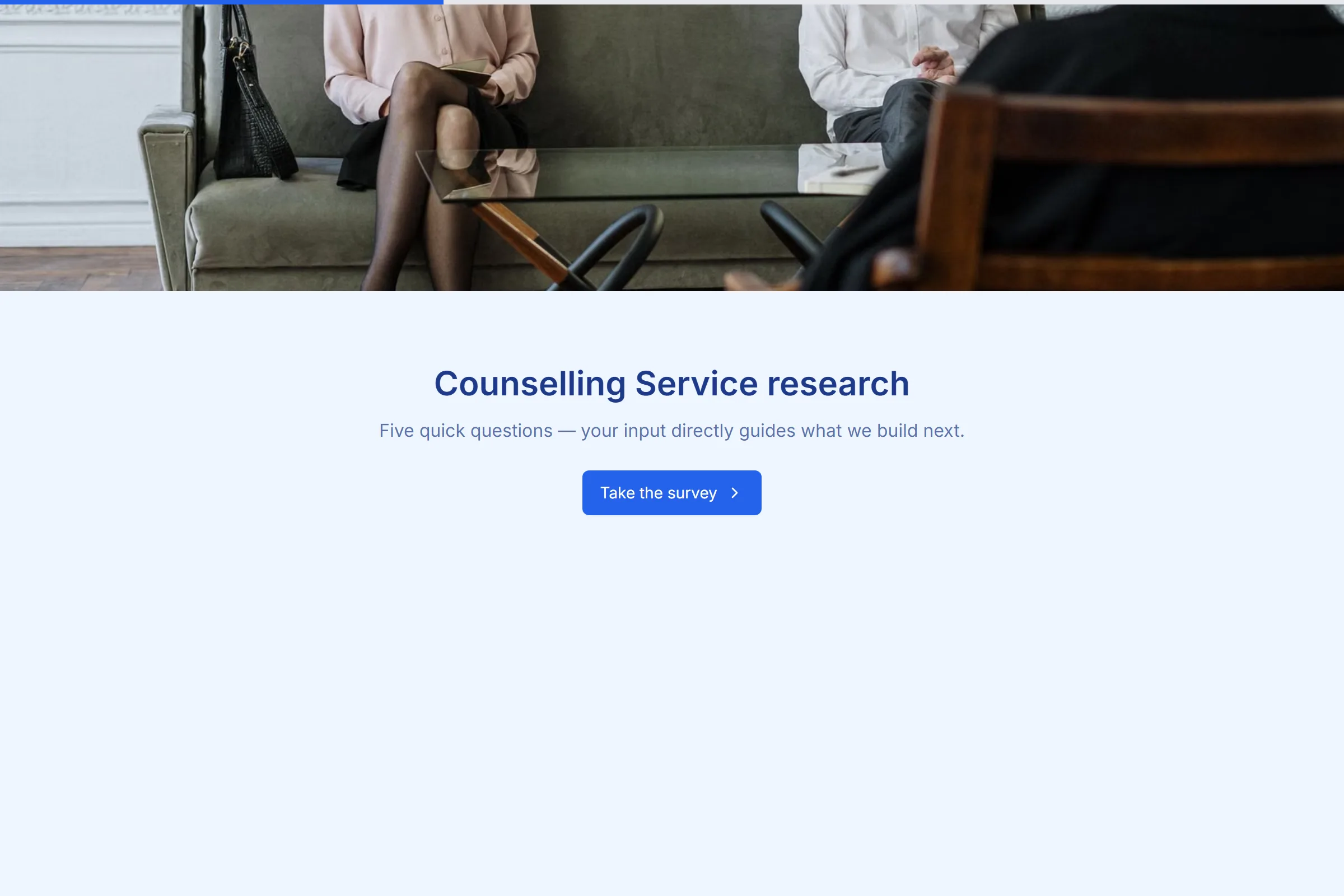 Counselling Service Market Research Survey template preview