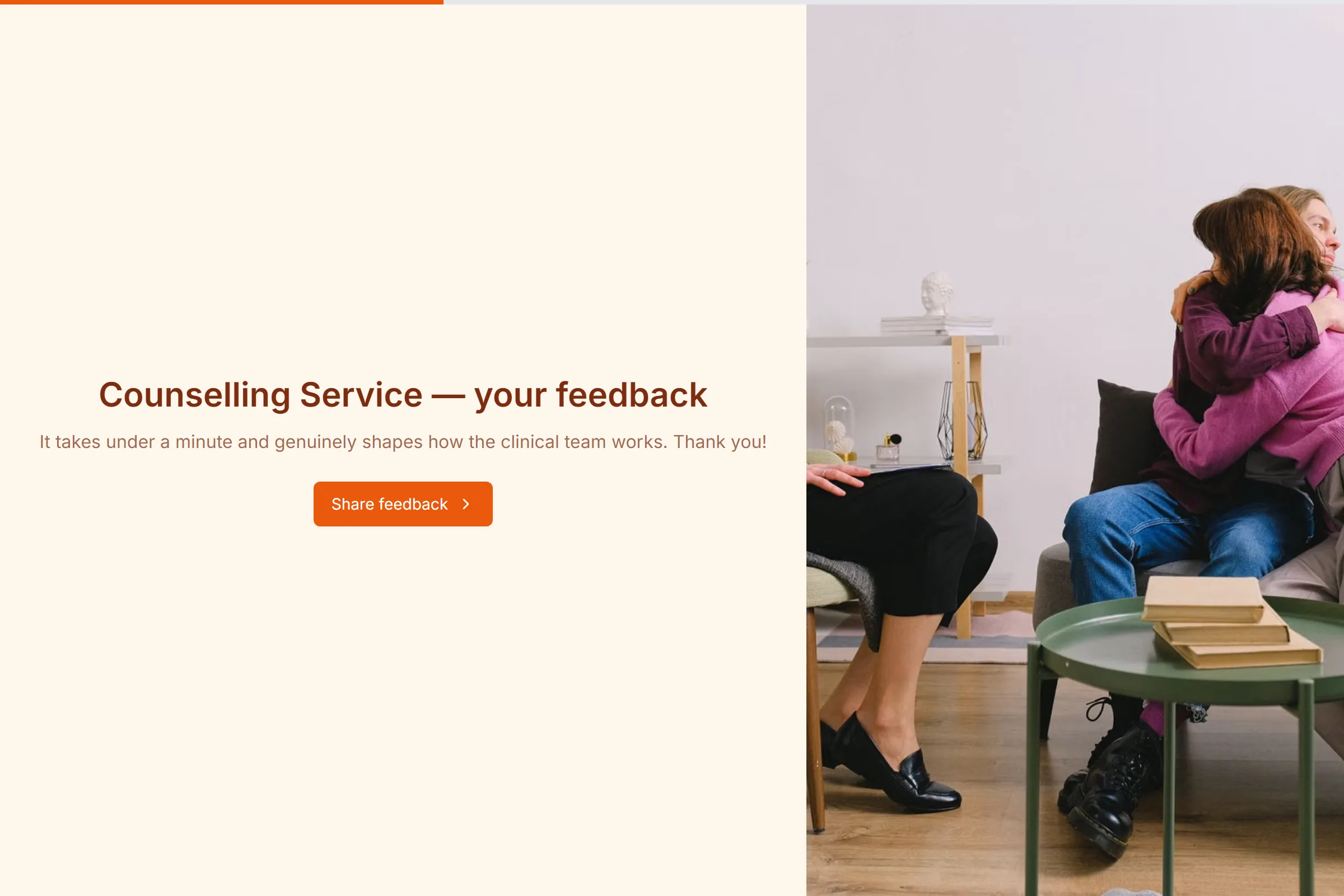 Counselling Service Satisfaction Survey template preview