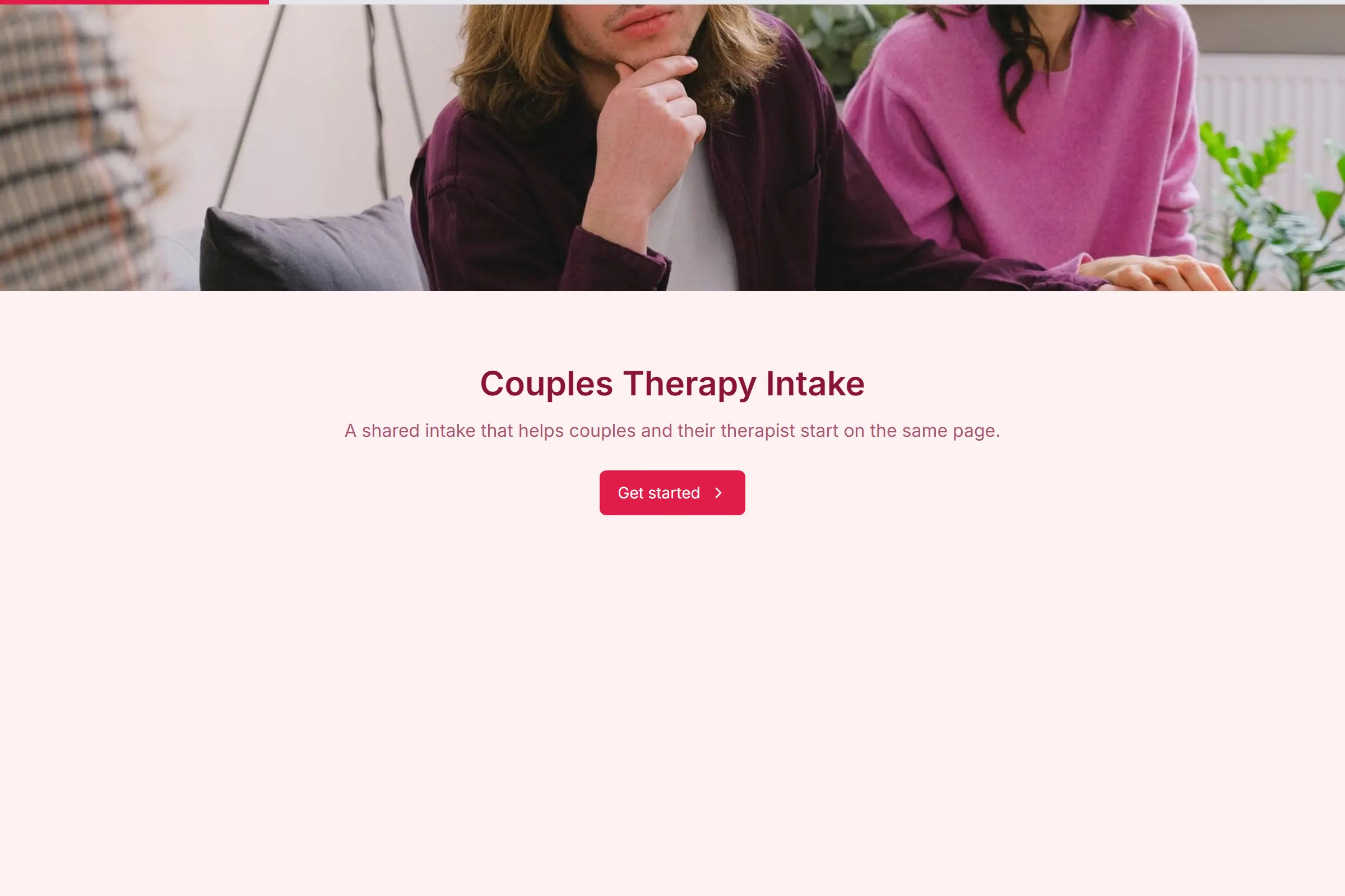 Couples Therapy Intake template preview